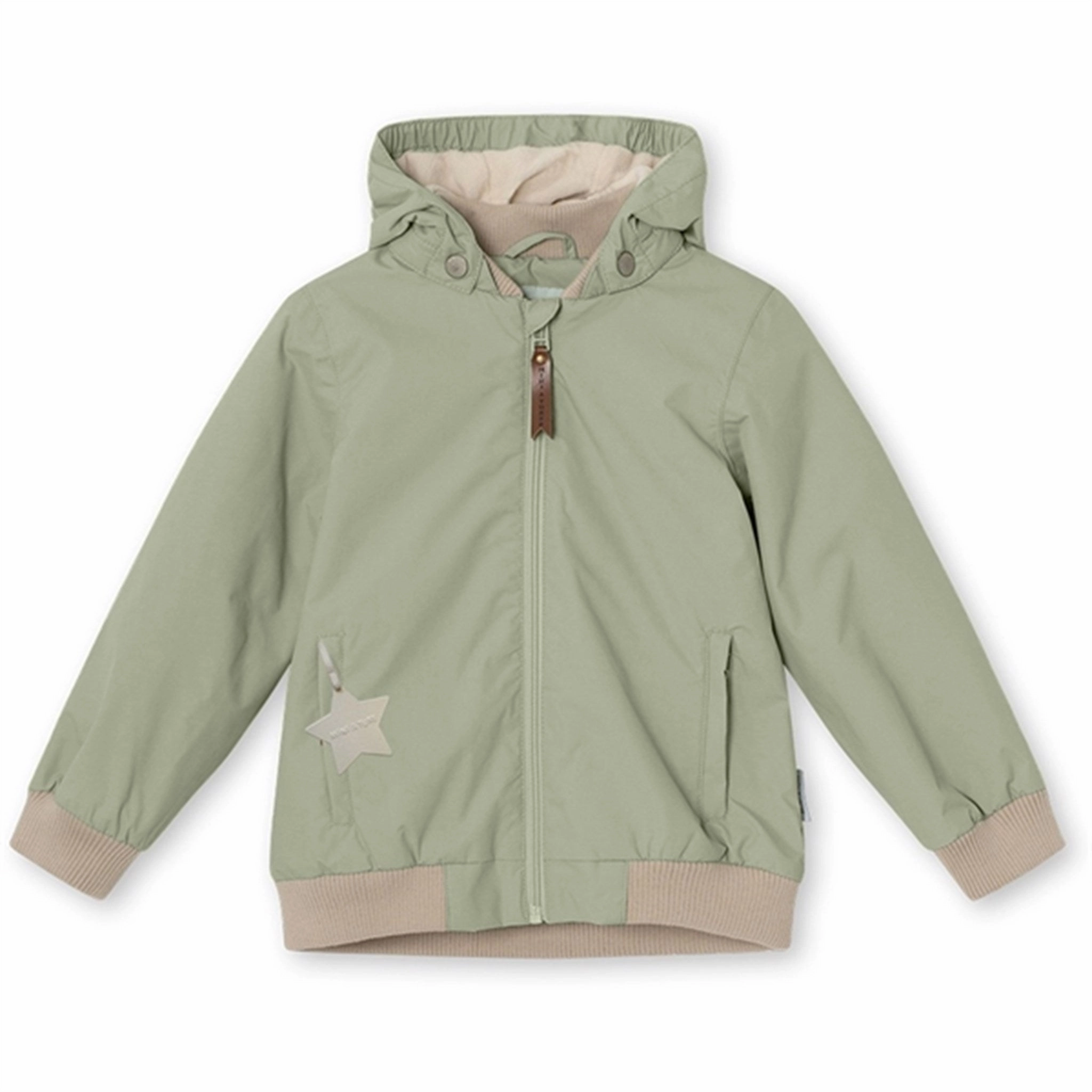 MINI A TURE Vilder Bomber Jacket w/Fleece Lining Desert Sage Breathable fabric