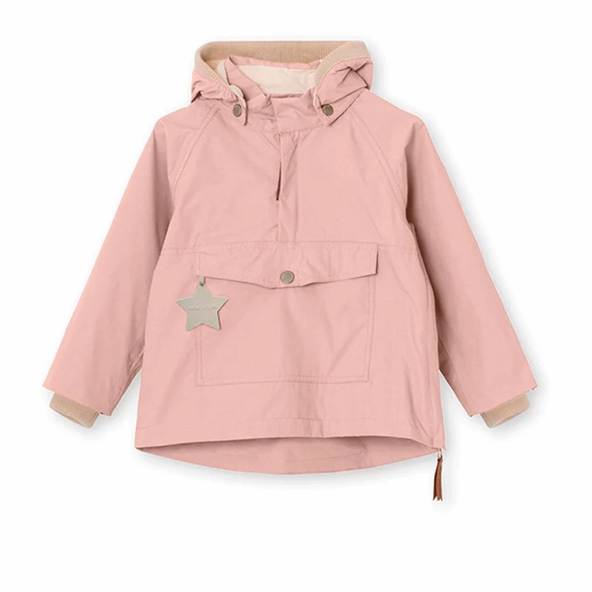 MINI A TURE Vito For?rs Anorak m/Fleece Foer White Swan Reversible Layer Adjustable Hood Feature
