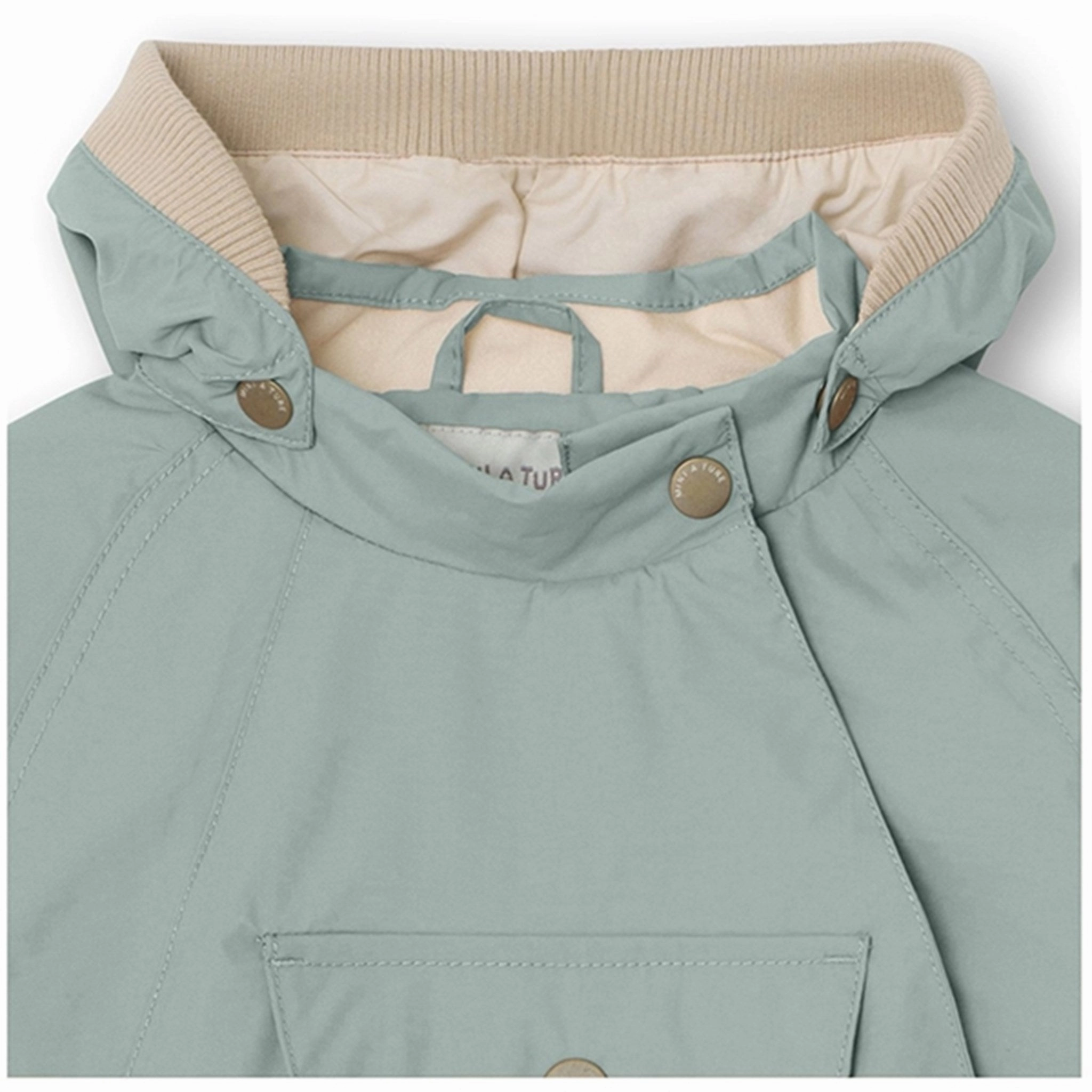 Non Restrictive Movement Mold Resistant Coating MINI A TURE Wai Spring Jacket Gray Mist