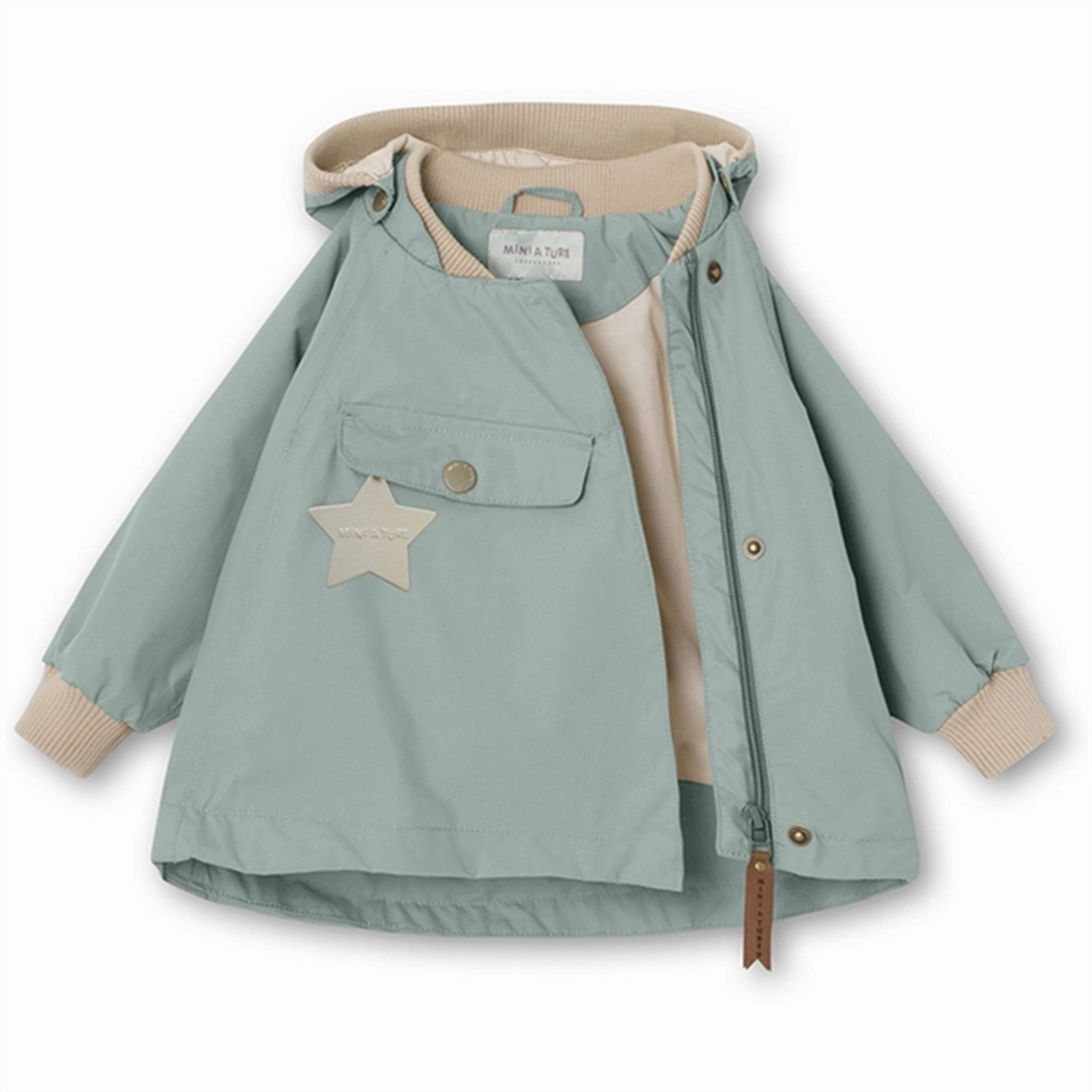 Non Bulky Profile MINI A TURE Wai Spring Jacket Gray Mist
