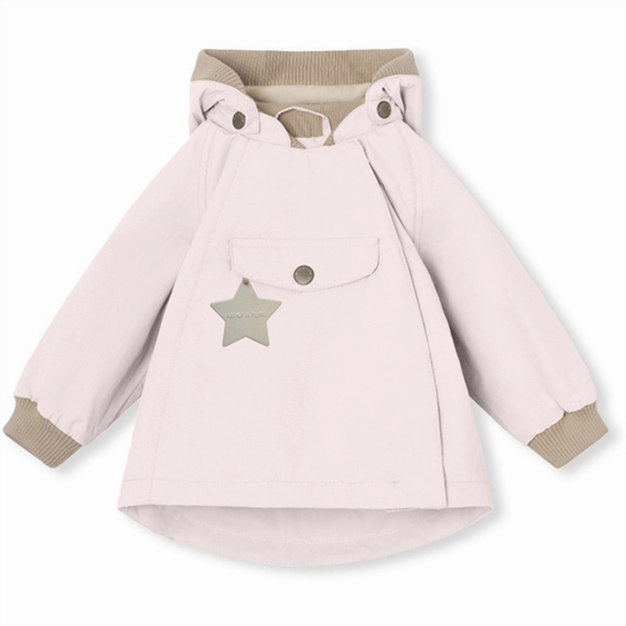 Neutral Fit Design MINI A TURE WAI Spring Jacket w/Fleece Lining Mauve Chalk