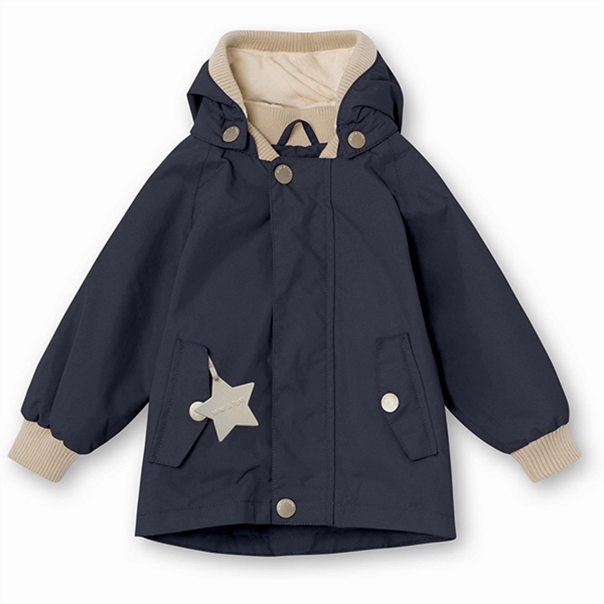 MINI A TURE Wally Spring Jacket w/Fleece Lining Ombre Blue Weather Ready Utility Inspired Look