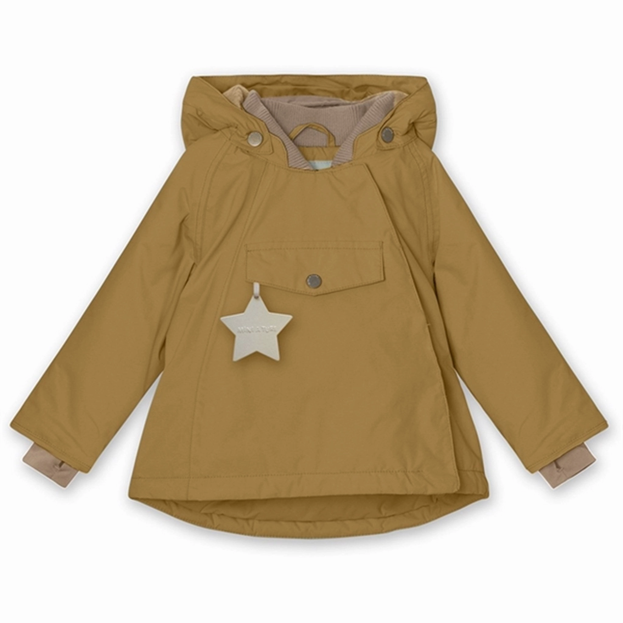 MINI A TURE Wang Fleece Winter Jacket Medal Bronze AbrasionResistantSurface