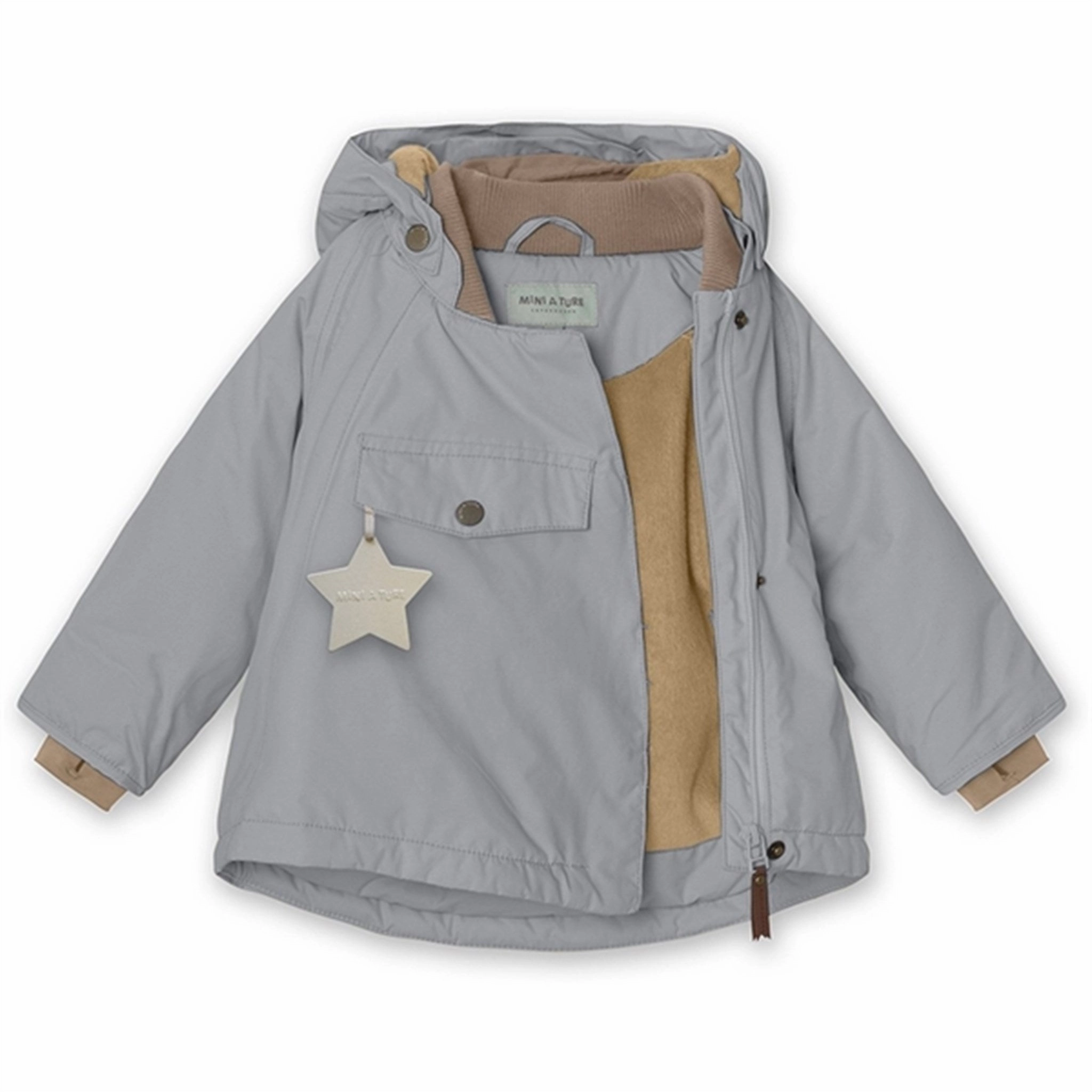 MINI A TURE Wang Fleece Winter Jacket Monument Blue Light Travel Piece