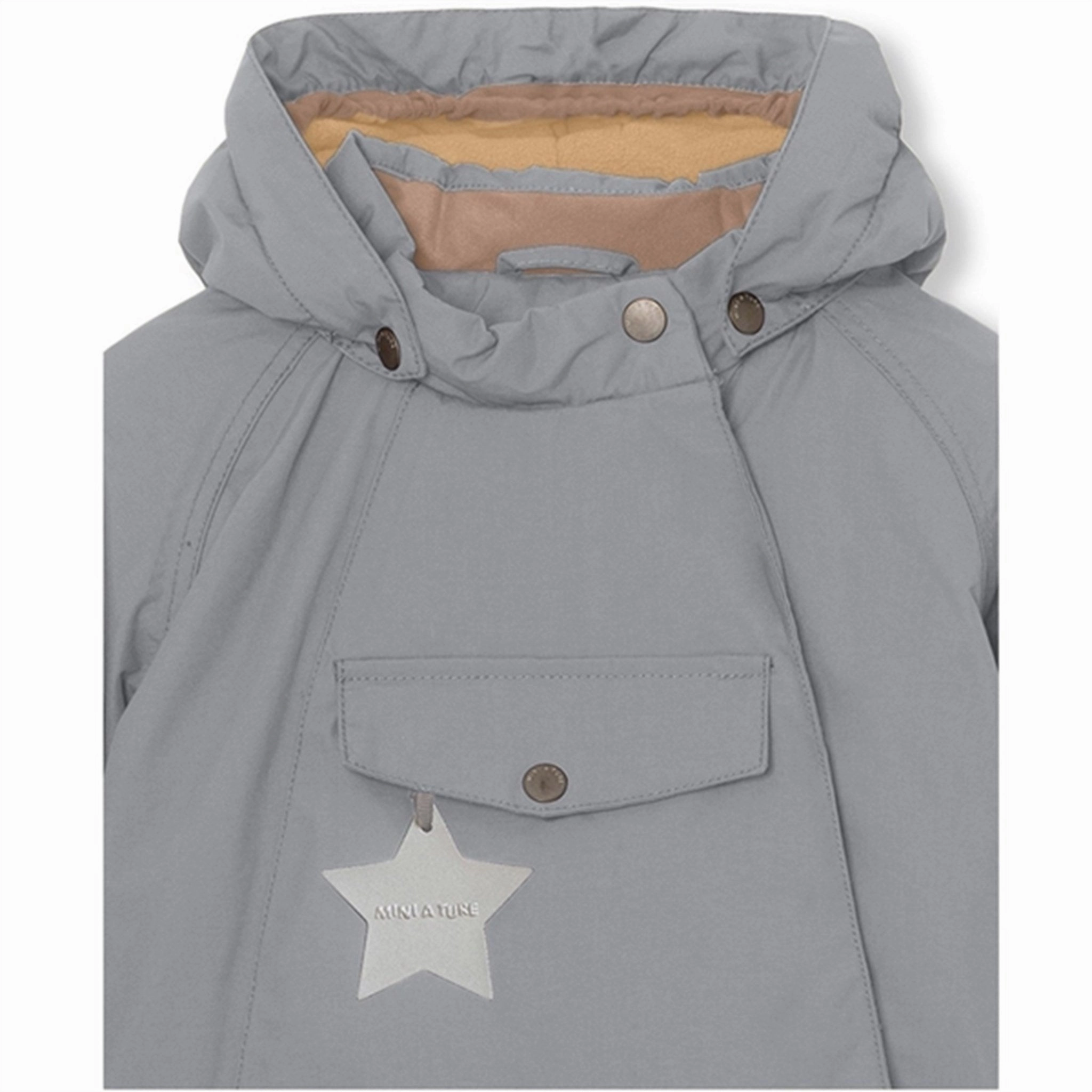 MINI A TURE Wang Fleece Winter Jacket Monument Blue New Cut