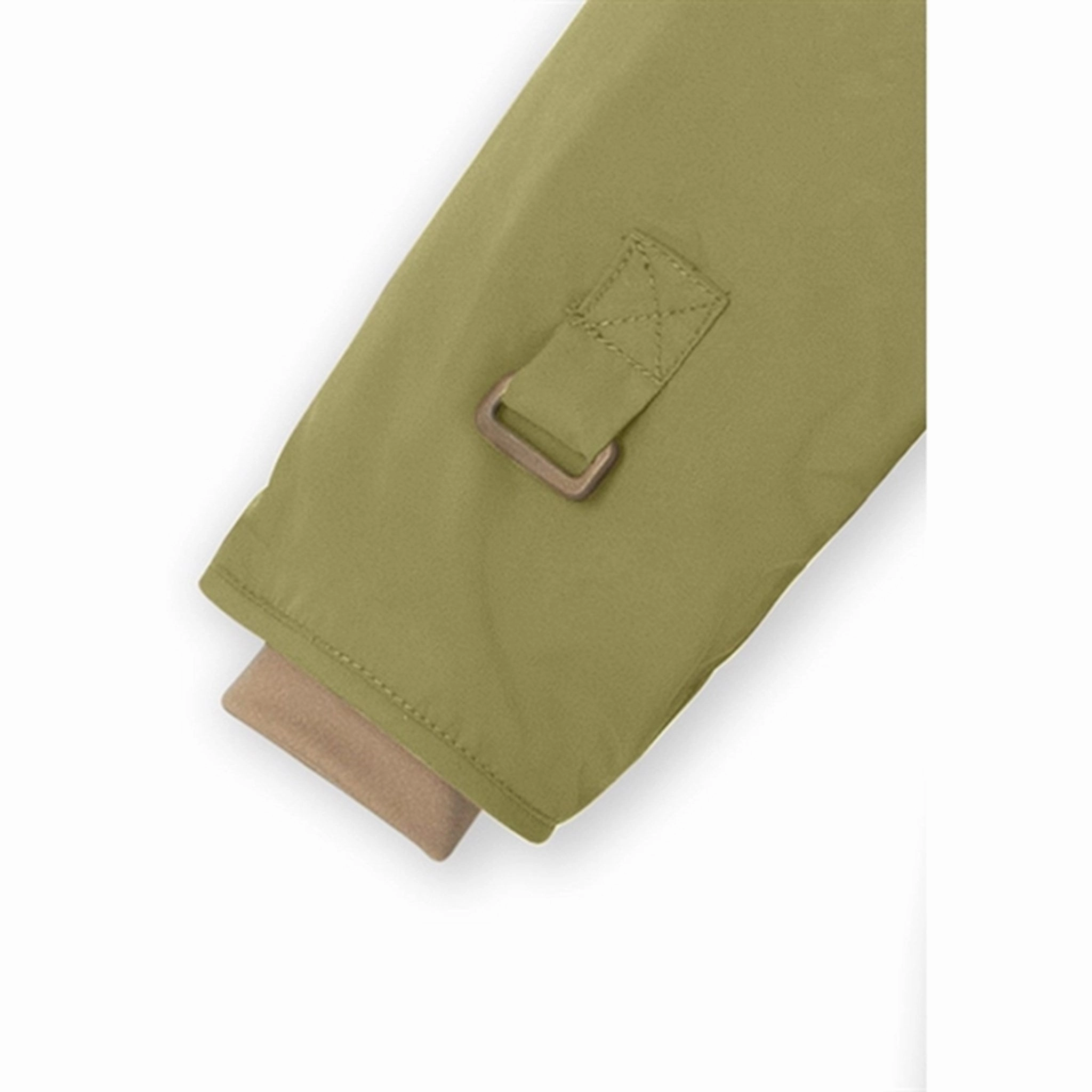 Double Stitch Reinforcement Scratch Resistant Zippers MINI A TURE Wang Fleece Winter Jacket Mosstone
