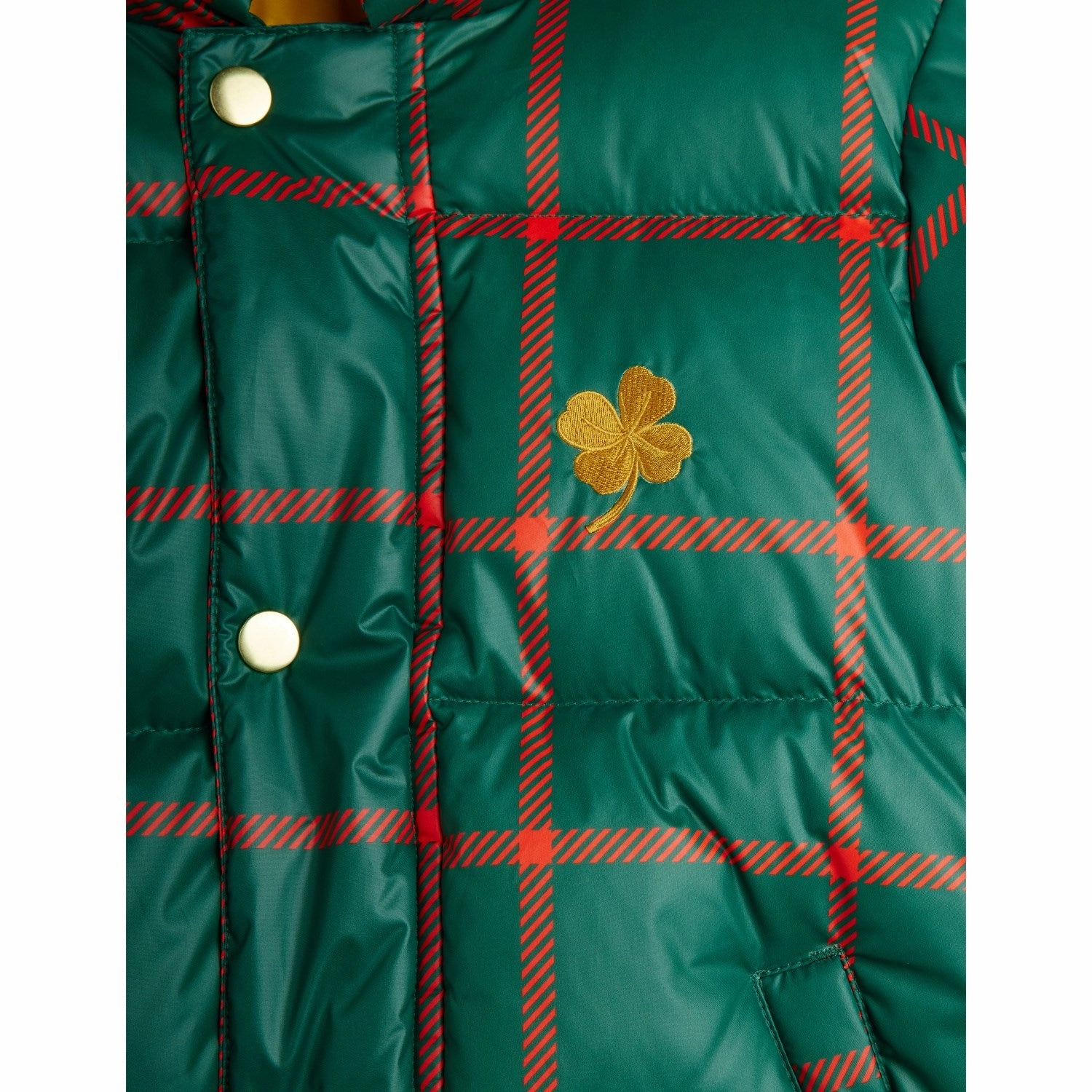 OdorControl Treatment Mini Rodini Green Plaid AOP Citypuffer