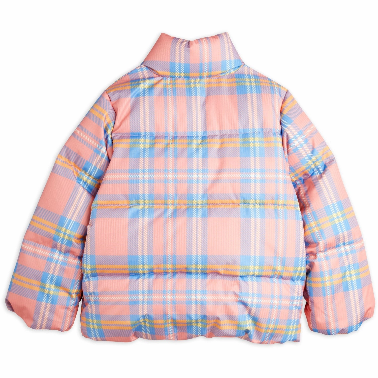 Mini Rodini Pink Check Aop City Puffer Jacket Thermal Lining Tech ThermalInsulation