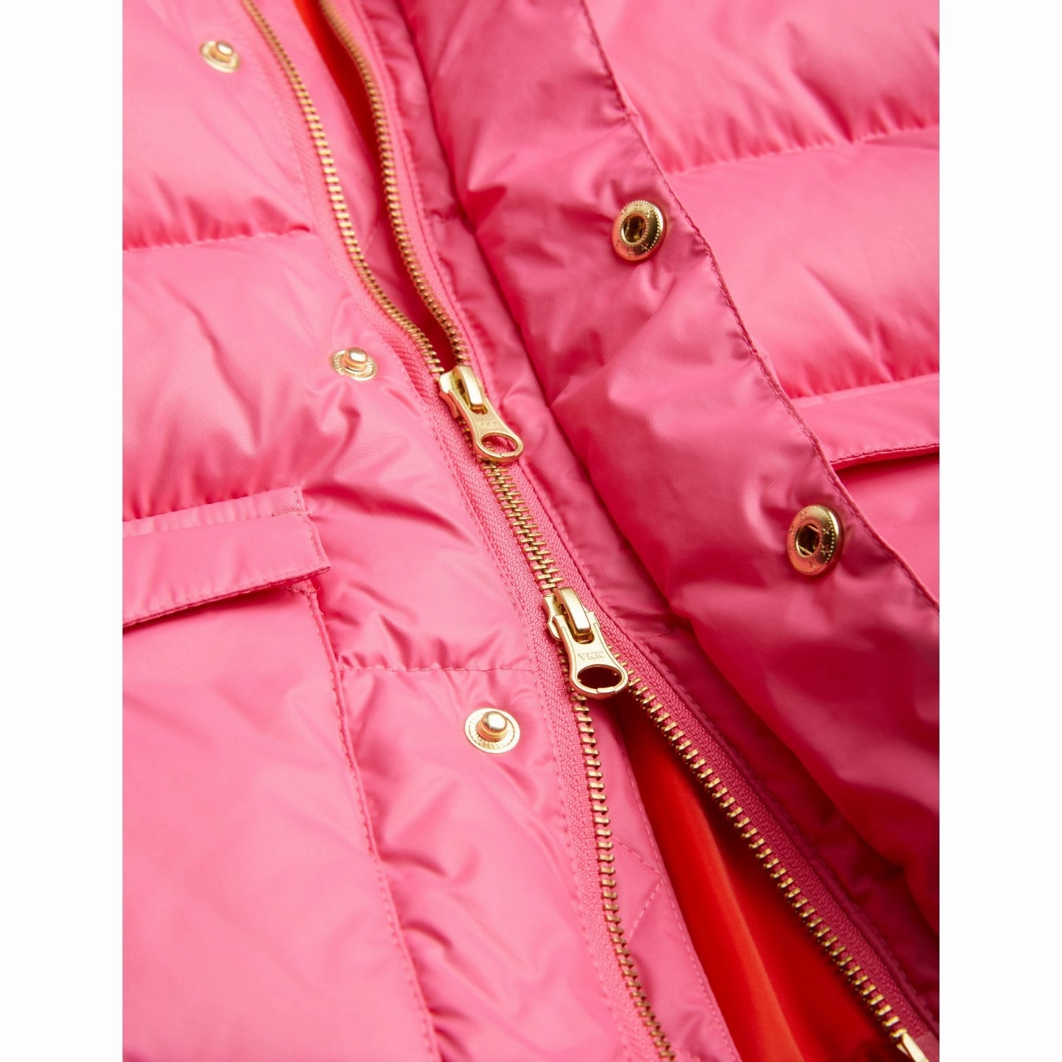 EcoFriendlyInsulation Mini Rodini Pink Heavy Hooded Puffer Jacket