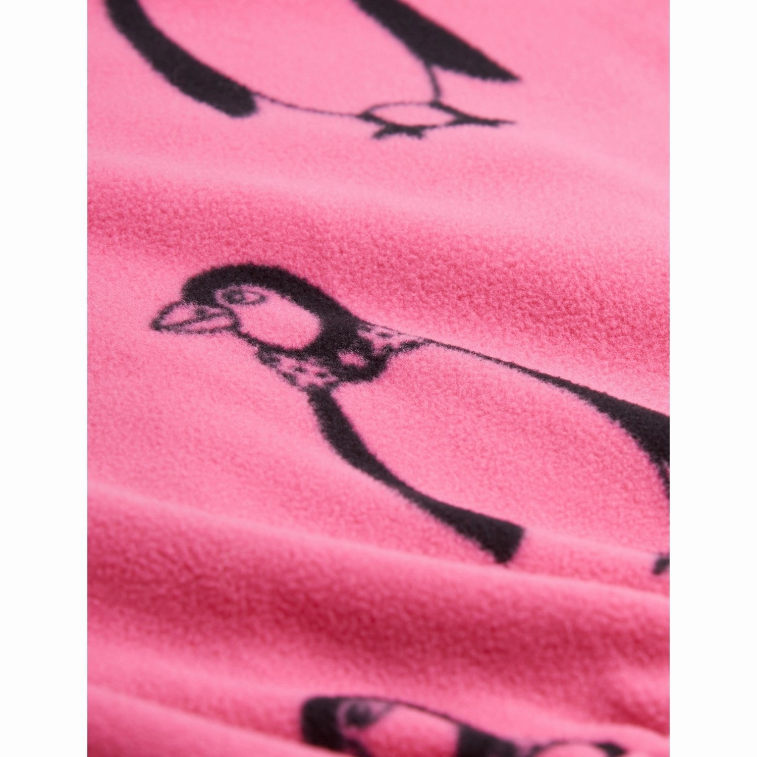 Minimalist Aesthetic LowProfile Design Mini Rodini Pink Penguin Fleece Jacket