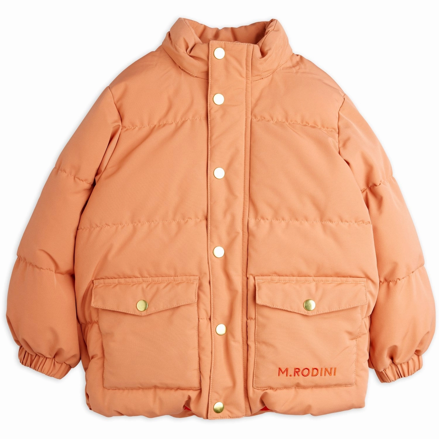 Mini Rodini Pink Solid Heavy Puffer Cross Ventilation Panels