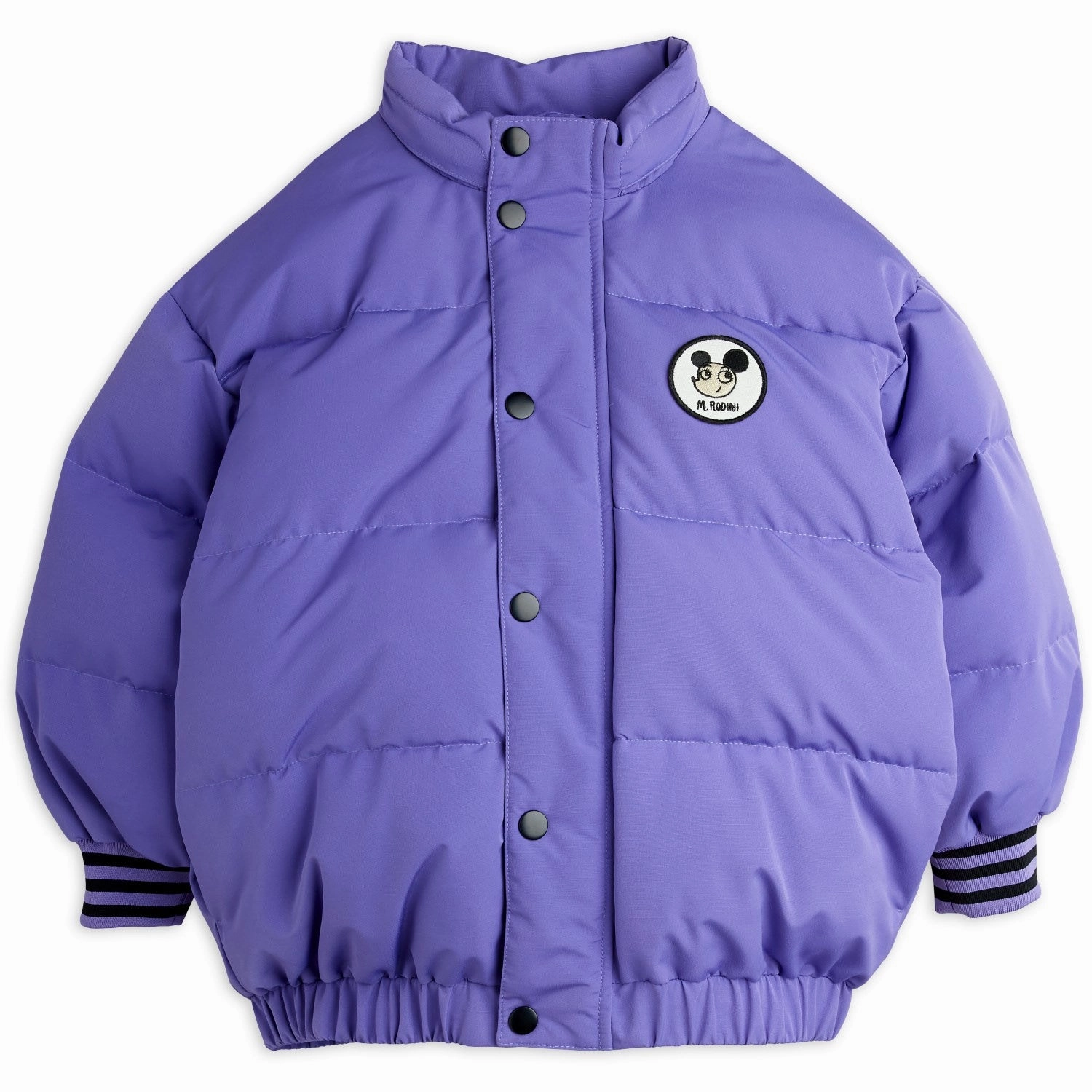 Mini Rodini Purple Ritzratz Patch Puffer NonBulkyLayering Double Buttons