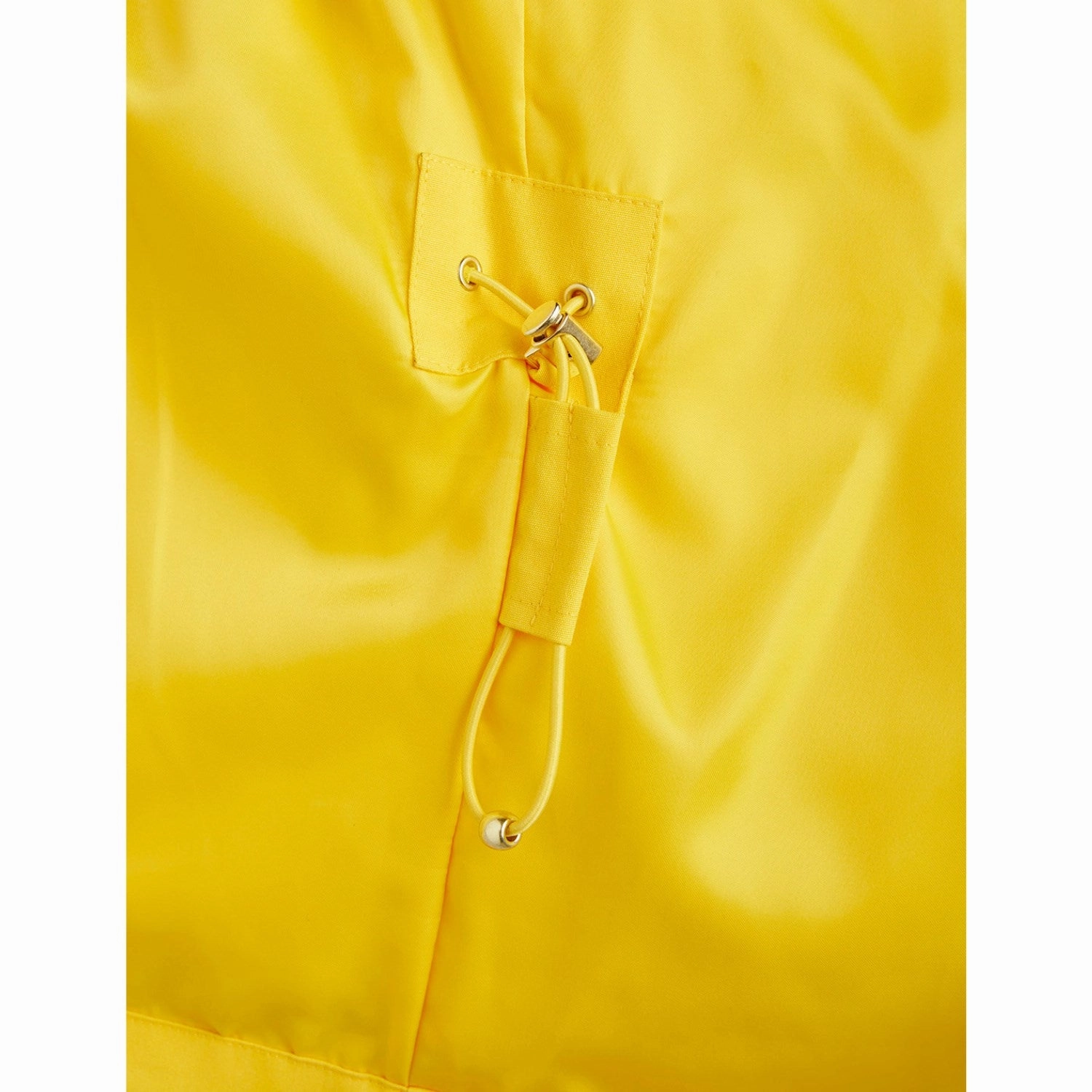 Mini Rodini Yellow Panda Jacket Full Length Zipper Closure Waterproof Fabric