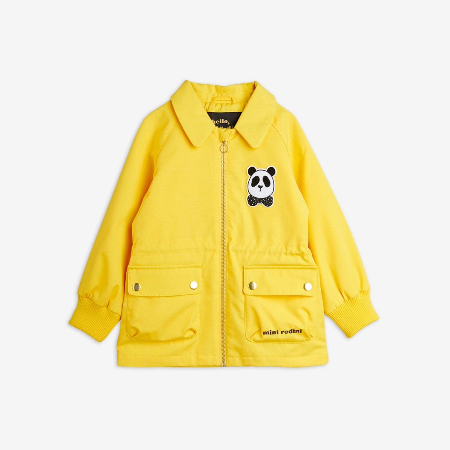Tear Resistant Fabric Classic Fit Mini Rodini Yellow Panda Jacket