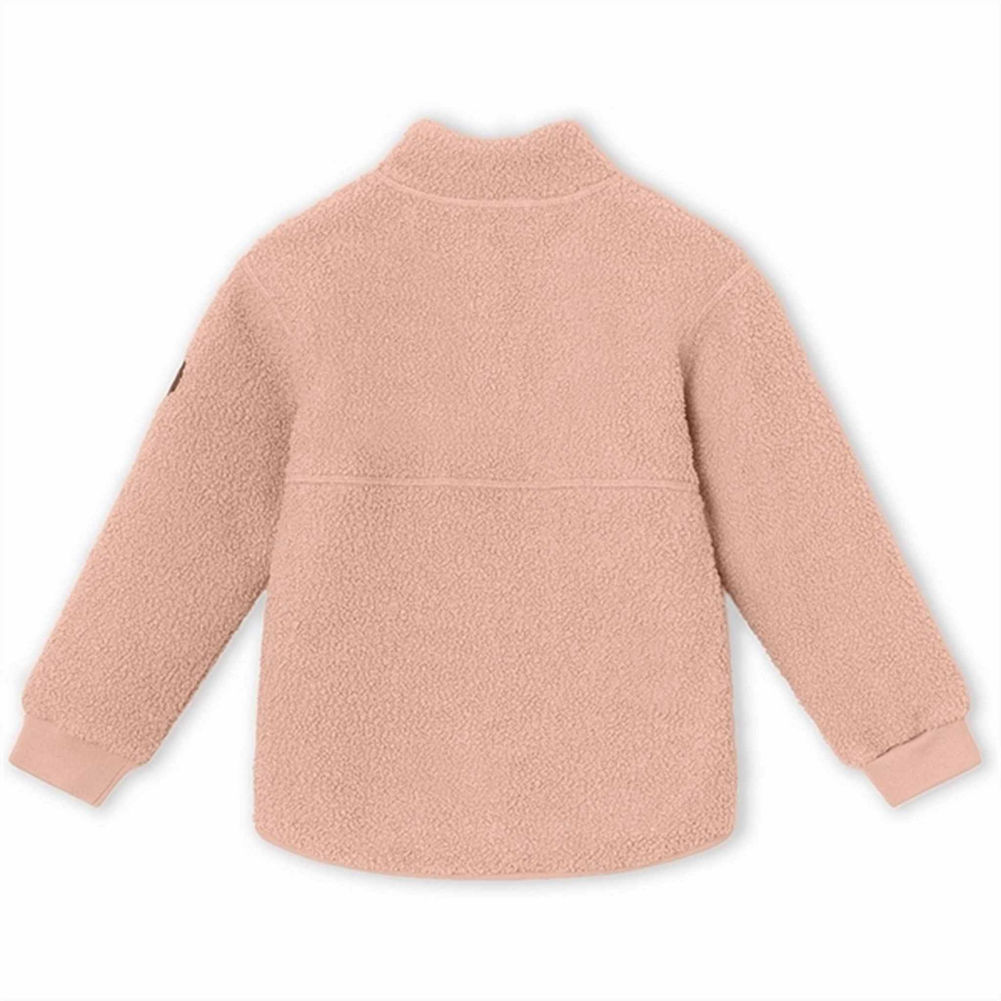 MINI A TURE Saleh Teddy Fleece Jacket Rose Dust Hooded Comfort Fit Seamless Shoulder Design