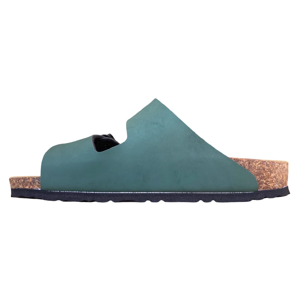 Stylish Design Godlstar ciabatta da donna con plaltare anatomico e 2 fasce con fibbie GS823 verde