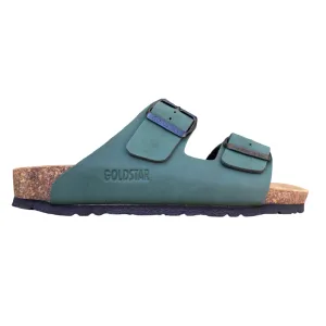 Beach Shoes for Men Durable Buckle Closure Godlstar ciabatta da donna con plaltare anatomico e 2 fasce con fibbie GS823 verde
