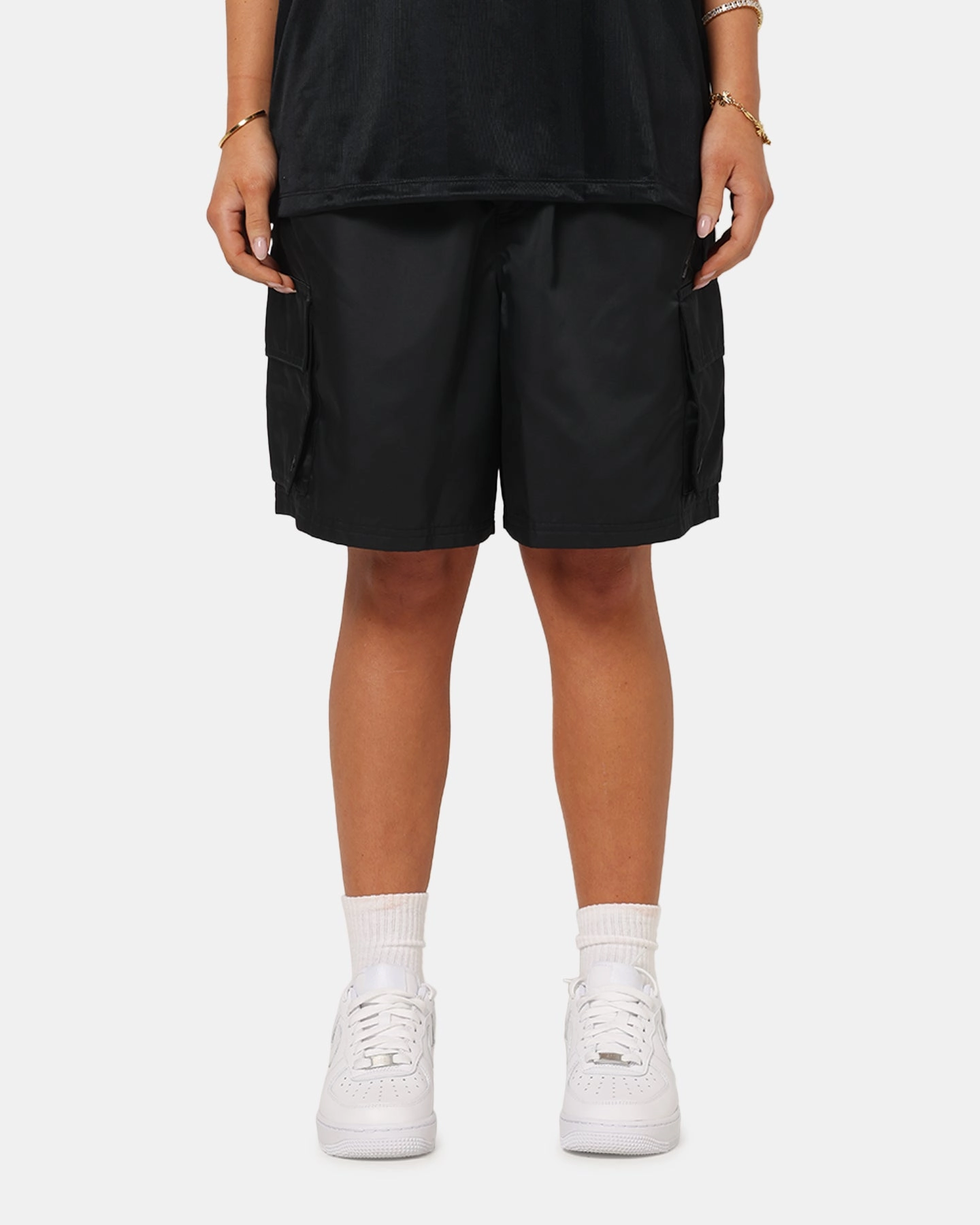 Low Bulk Material Jordan Brooklyn Cargo Shorts Black/Iron Grey