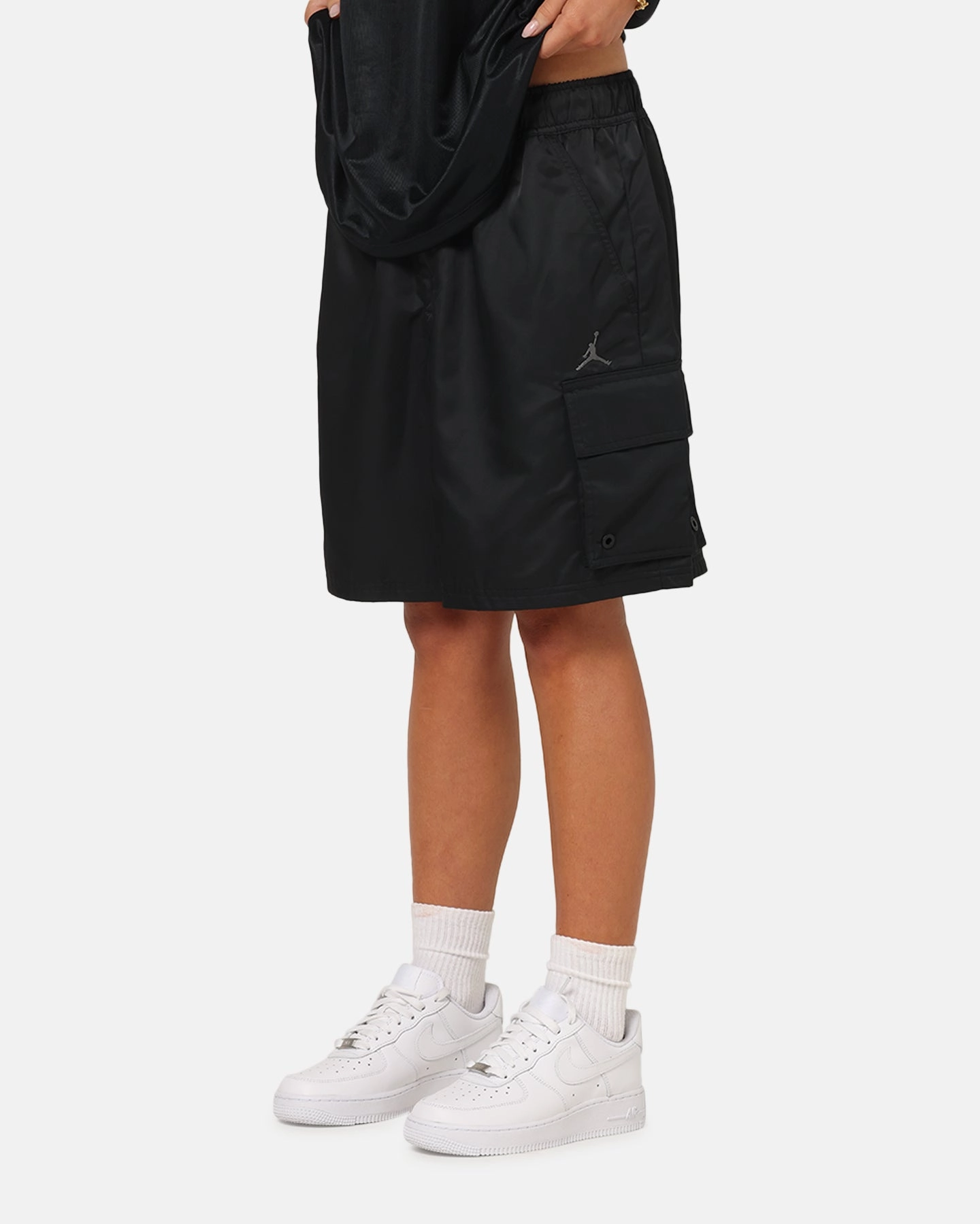 Temperature Regulating Timeless Fit Jordan Brooklyn Cargo Shorts Black/Iron Grey