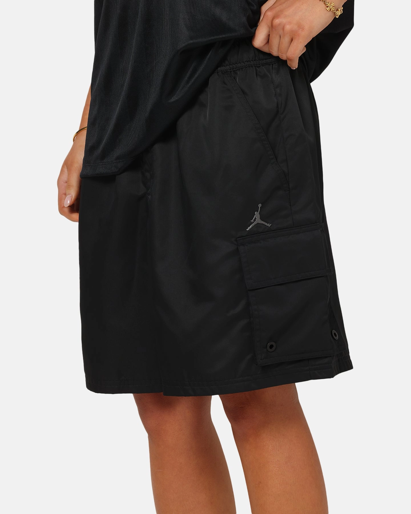 Jordan Brooklyn Cargo Shorts Black/Iron Grey Quick Comfort Soft Support