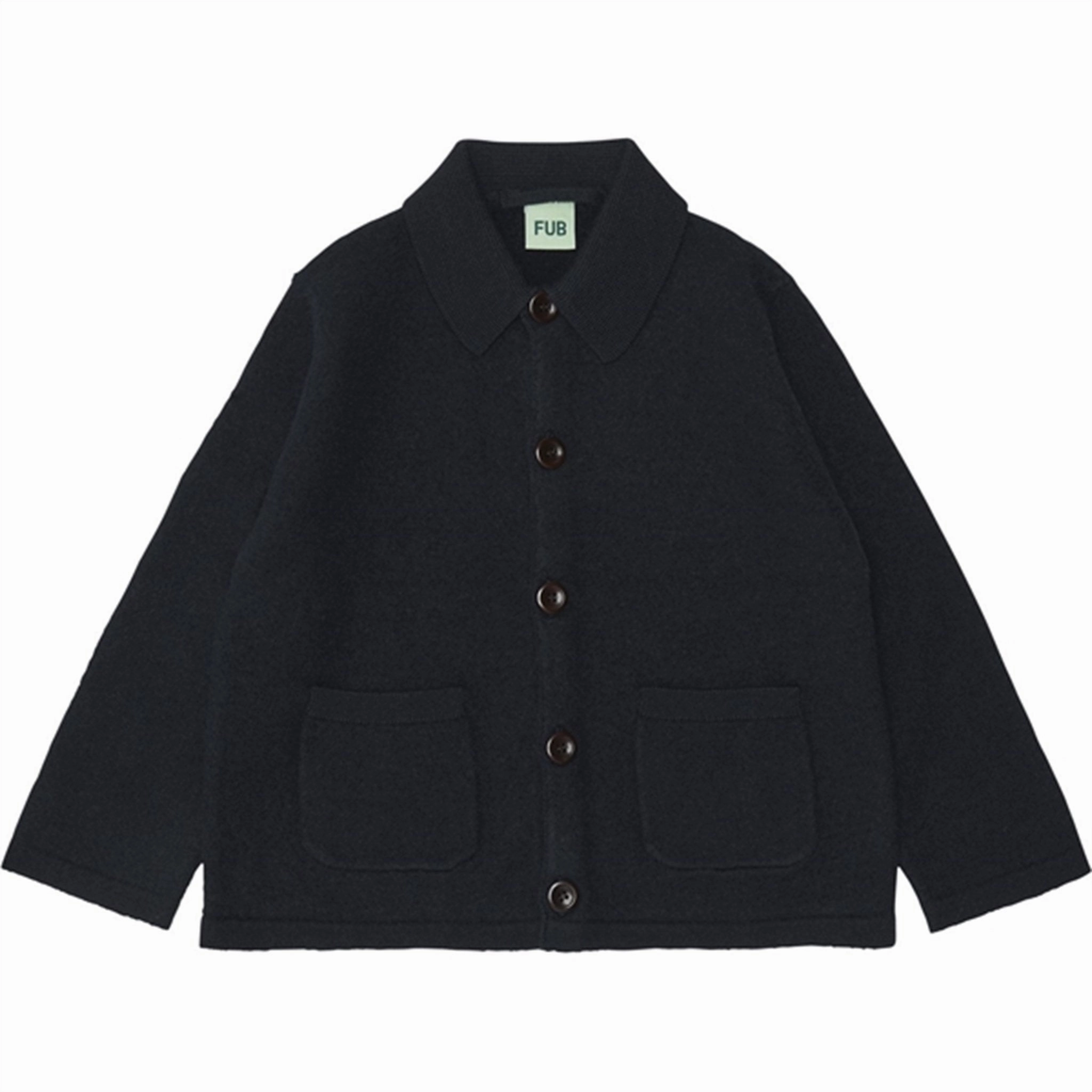 Crisp Layer FUB Felted Coat Dark Navy