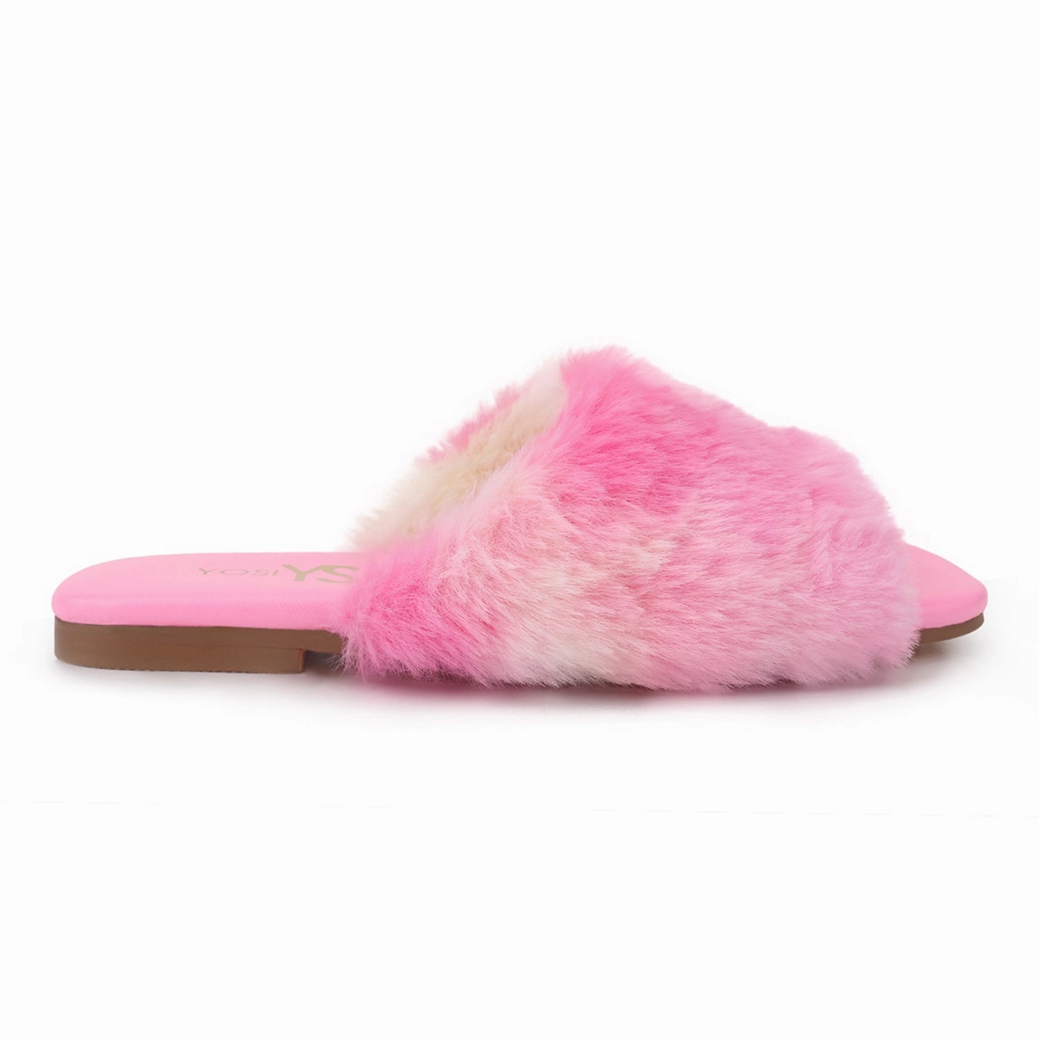 Miss Nora Slide in Pink Multi - Kids Treaded Sole Eva Midsole