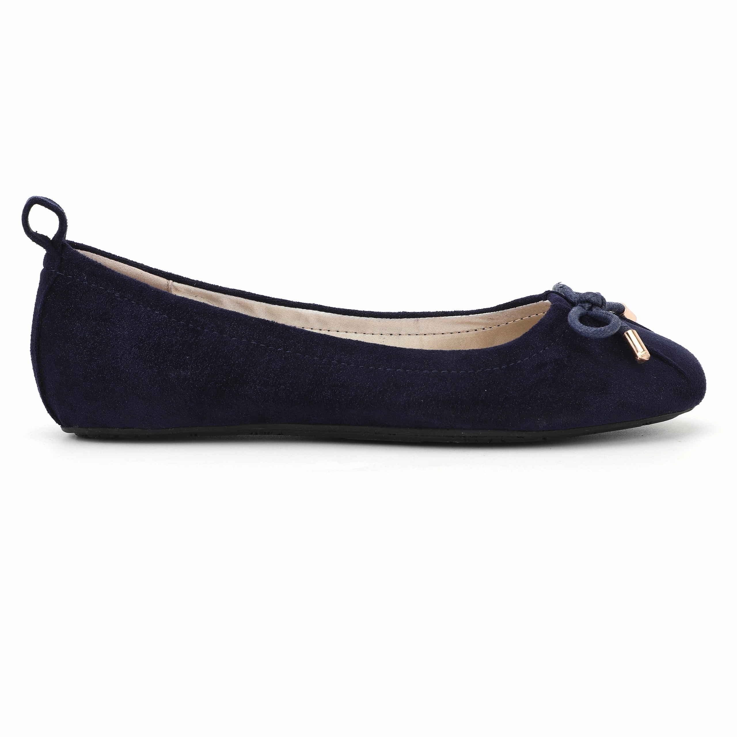 Miss Sheila Ballet Flat in Midnight Blue - Kids Abrasion Defense Light Comfort