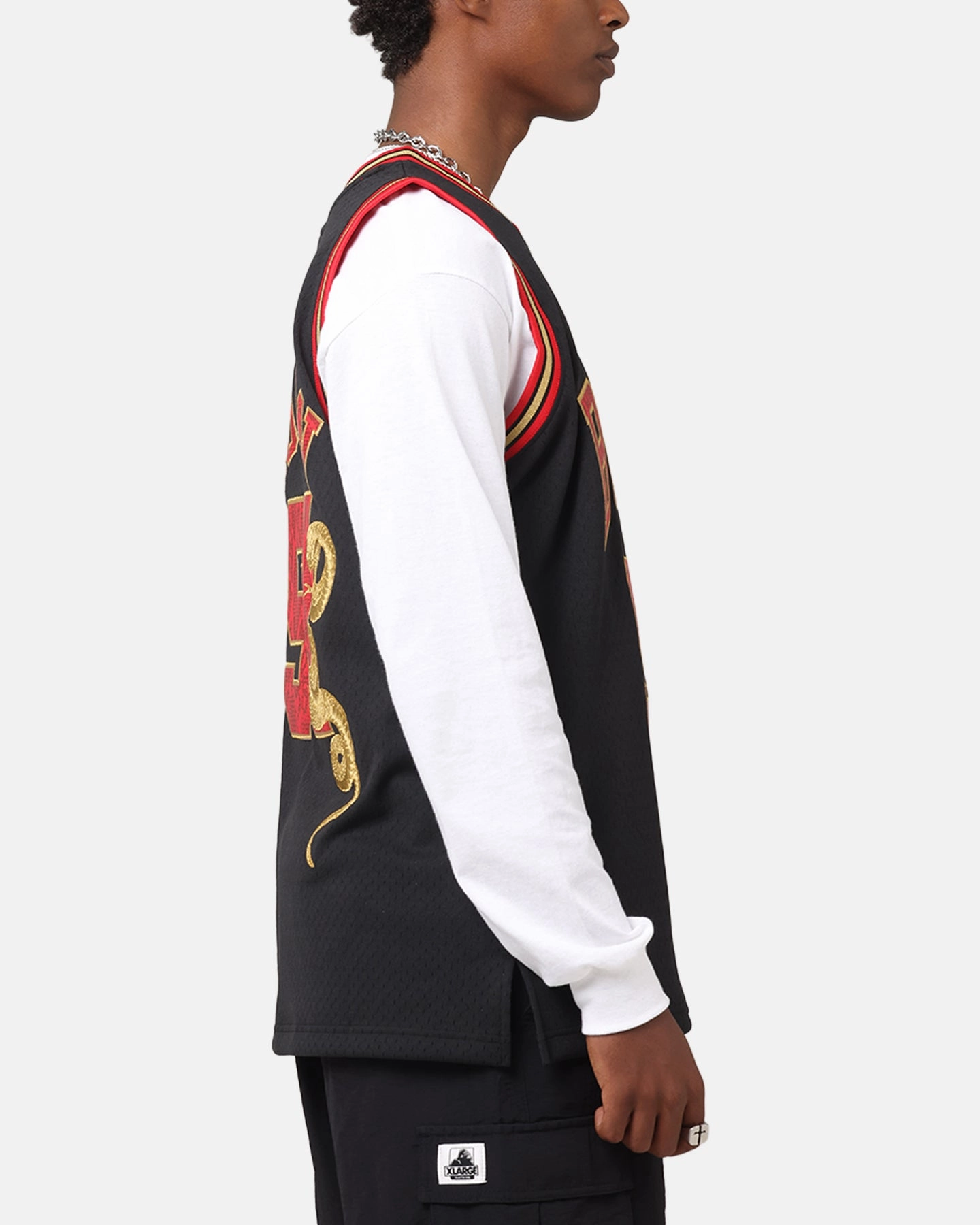 Mitchell & Ness Chicago Bulls Dennis Rodman 1997 Swingman Jersey Black/Gold Daily Active