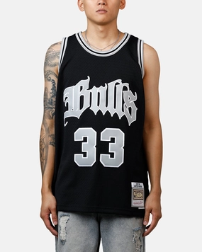 Mitchell & Ness Chicago Bulls Scottie Pippen Bulls Are Back Jersey Black High Visibility Trim