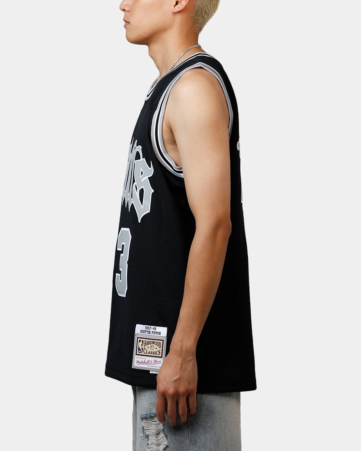 Focused Cut Maximum Flex Mitchell & Ness Chicago Bulls Scottie Pippen Bulls Are Back Jersey Black