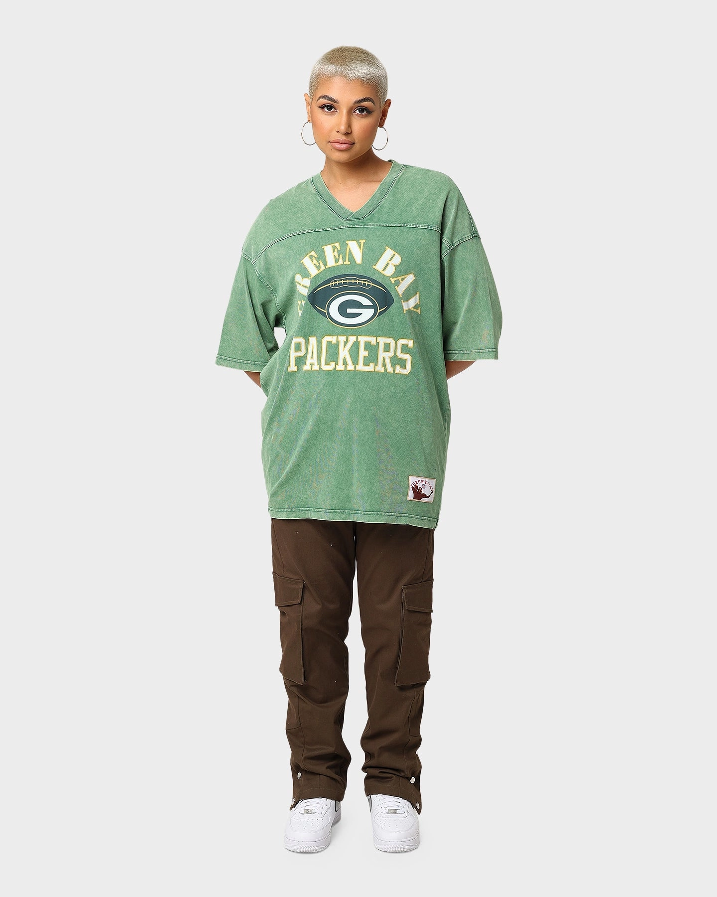 Street Smart Mitchell & Ness Green Bay Packers Winners Oversized T-Shirt Bucks Green