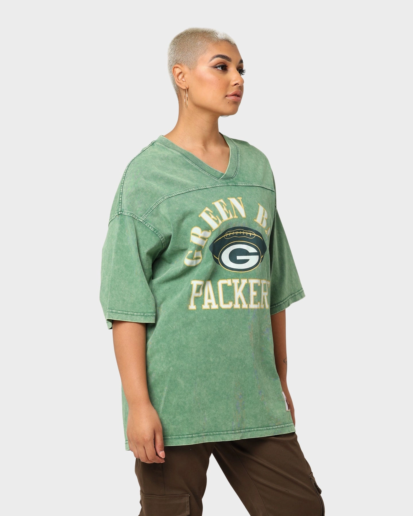 Mitchell & Ness Green Bay Packers Winners Oversized T-Shirt Bucks Green Easy Layer