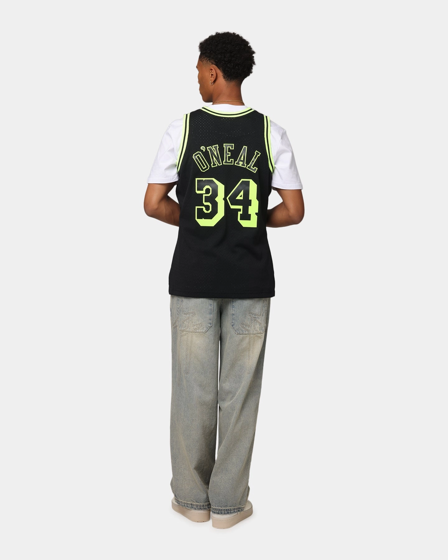 Fresh Look Workout Gear Mitchell & Ness Los Angeles Lakers Shaquille O'Neal 'Volt' 1996 Swing Jersey Black/Yellow