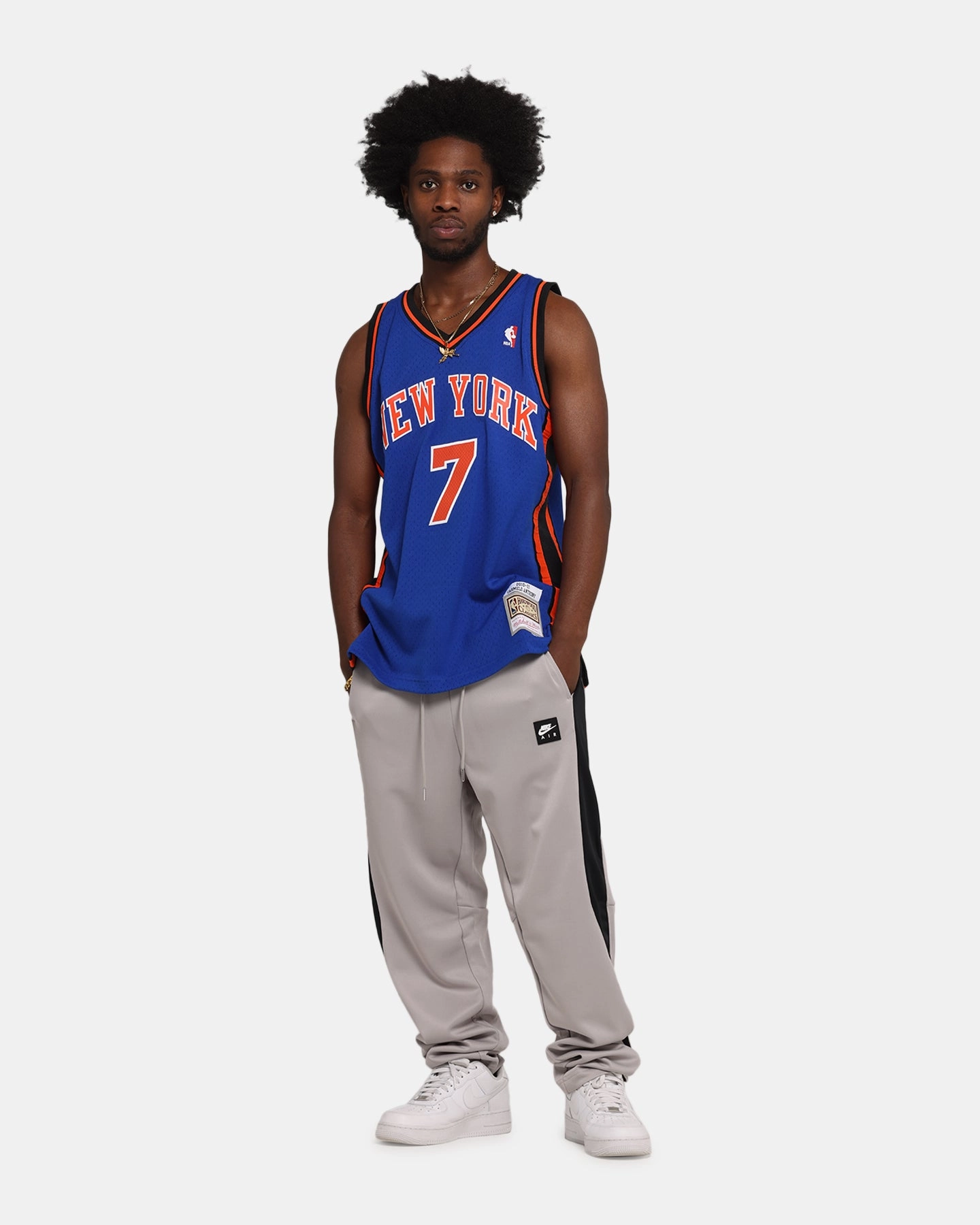 Mitchell & Ness New York Knicks Carmelo Anthony 2010 Dark Jersey Royal Street Ready