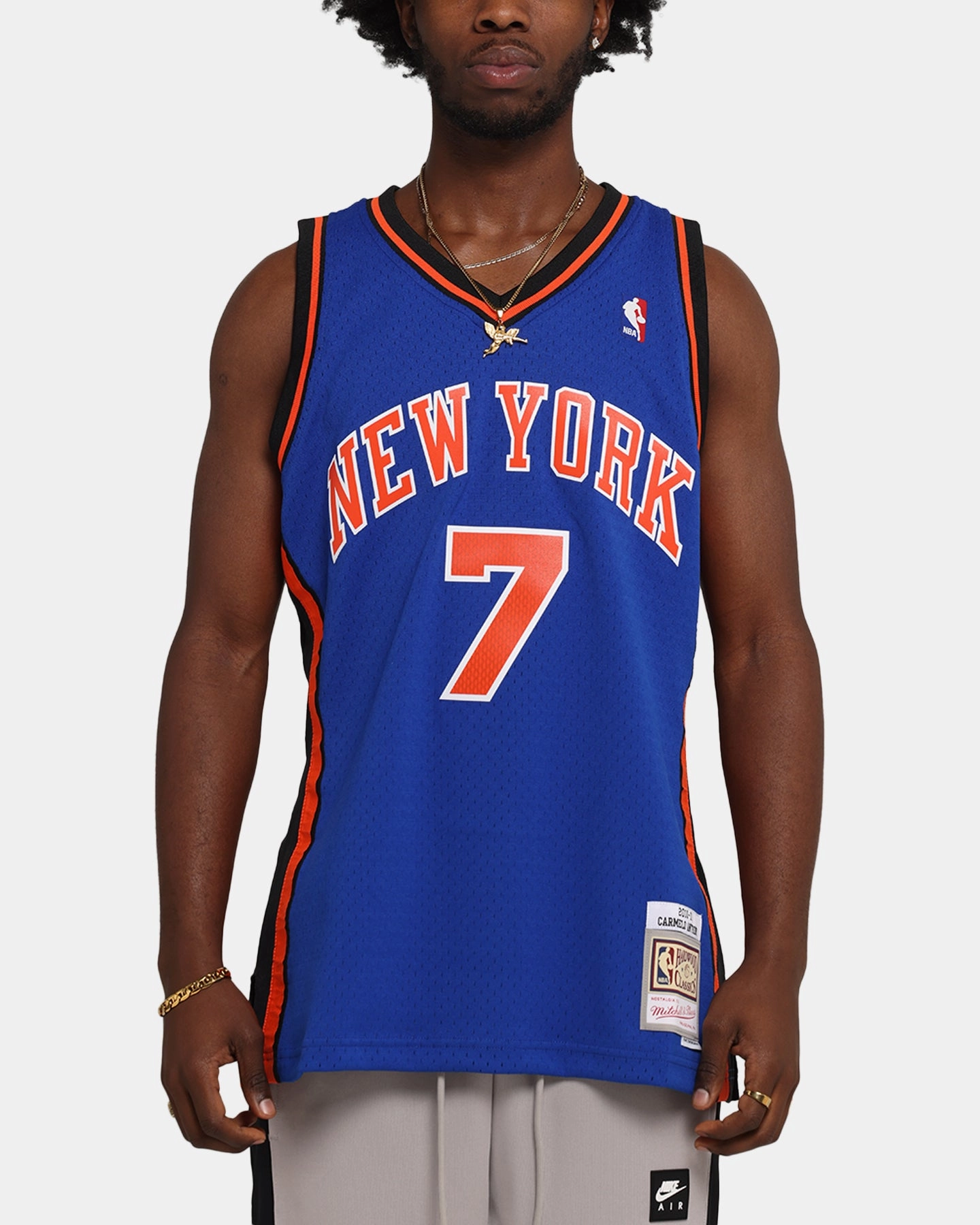 Mitchell & Ness New York Knicks Carmelo Anthony 2010 Dark Jersey Royal Style Performance