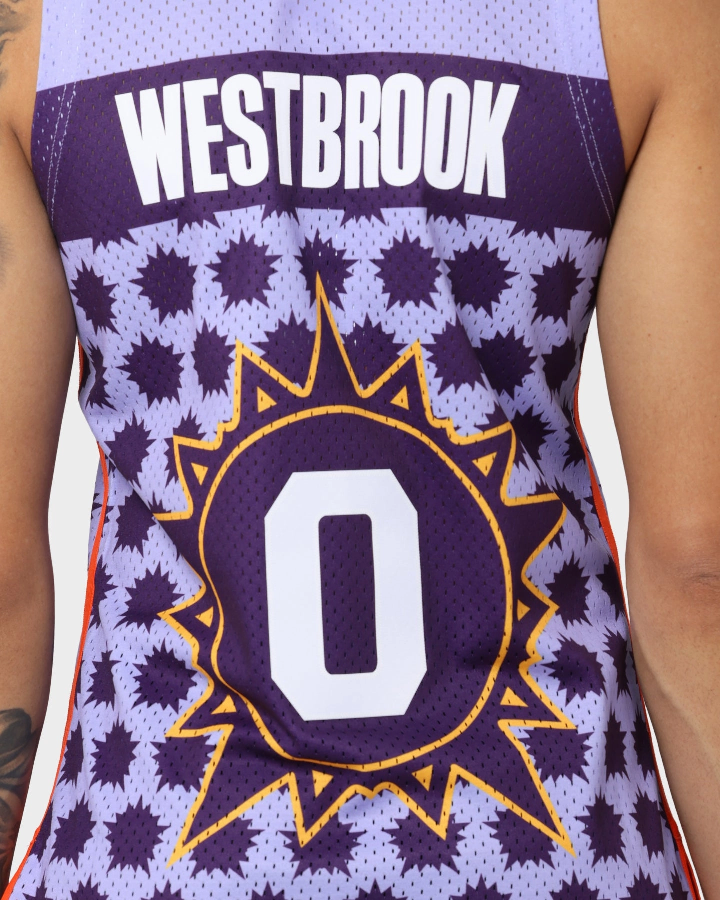 Mitchell & Ness Phoenix Suns Rookies Russell Westbrook #0 Swingman Jersey Purple Ultimate Comfort Lining Four Way Stretch Material