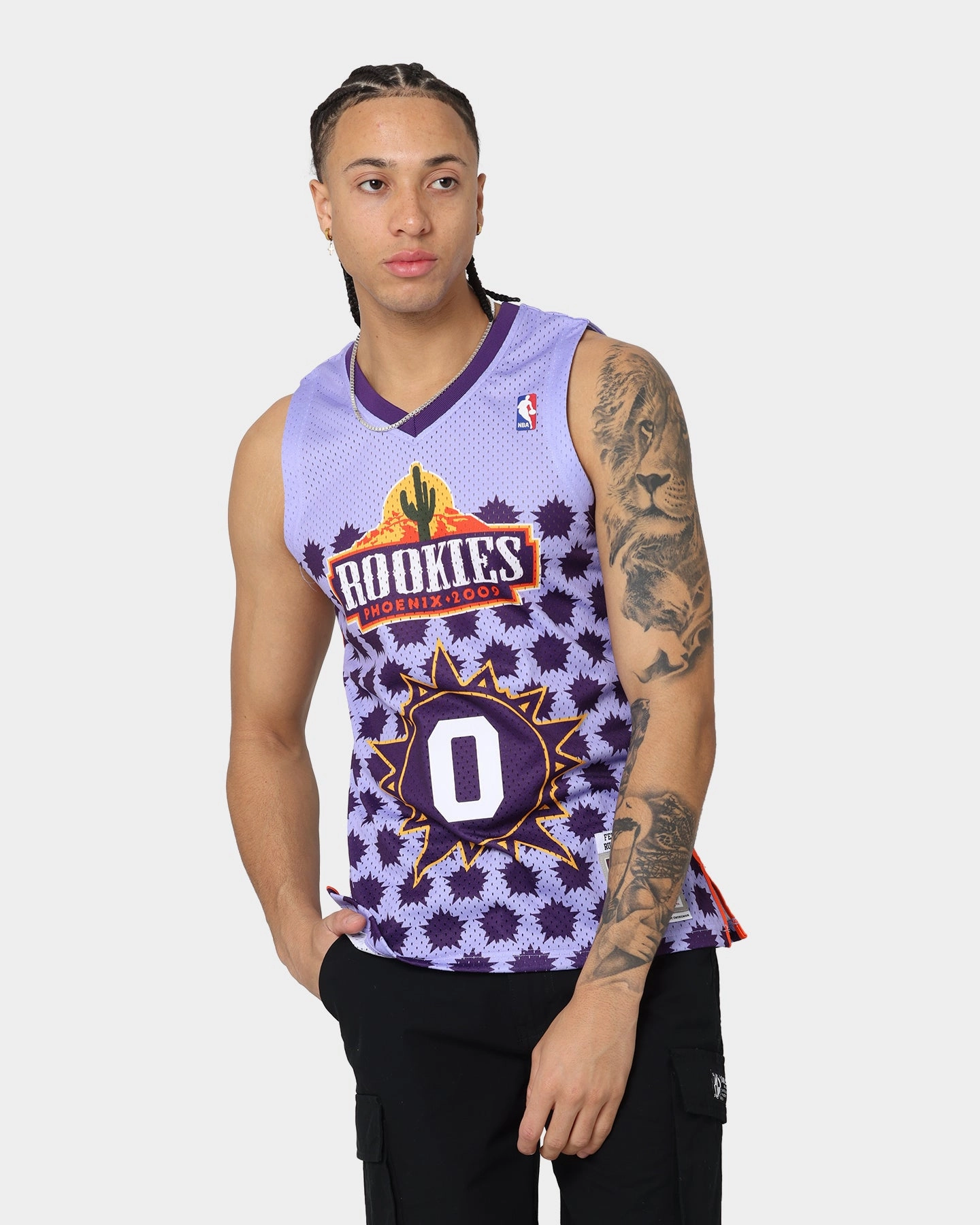 Mitchell & Ness Phoenix Suns Rookies Russell Westbrook #0 Swingman Jersey Purple Weekend Style
