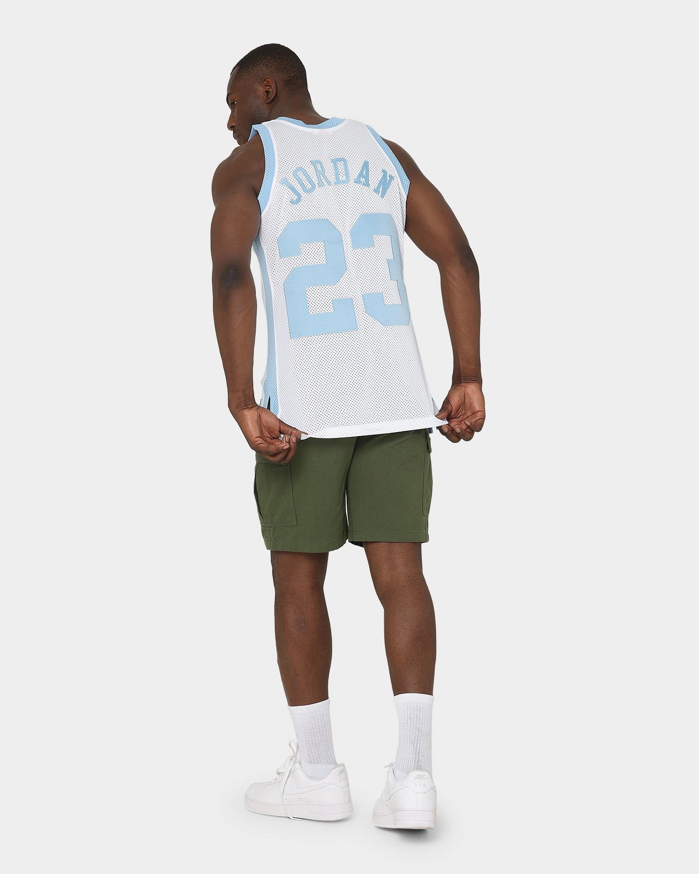 Vented Back Mitchell & Ness UNC Michael Jordan #23 '83-'84 Authentic Jersey White
