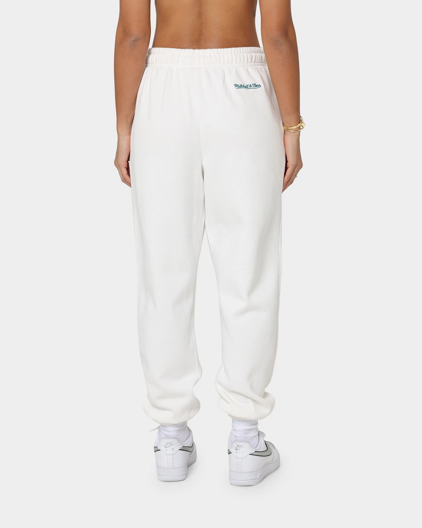Mitchell & Ness Women's Shaq Sweat Pants Vintage White Casual Active