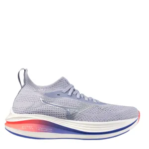 Anti microbial Streamlined wear Mizuno Women's Neo Zen Running Shoes in Icelandic Blue/Silver/Striking Coral AW25