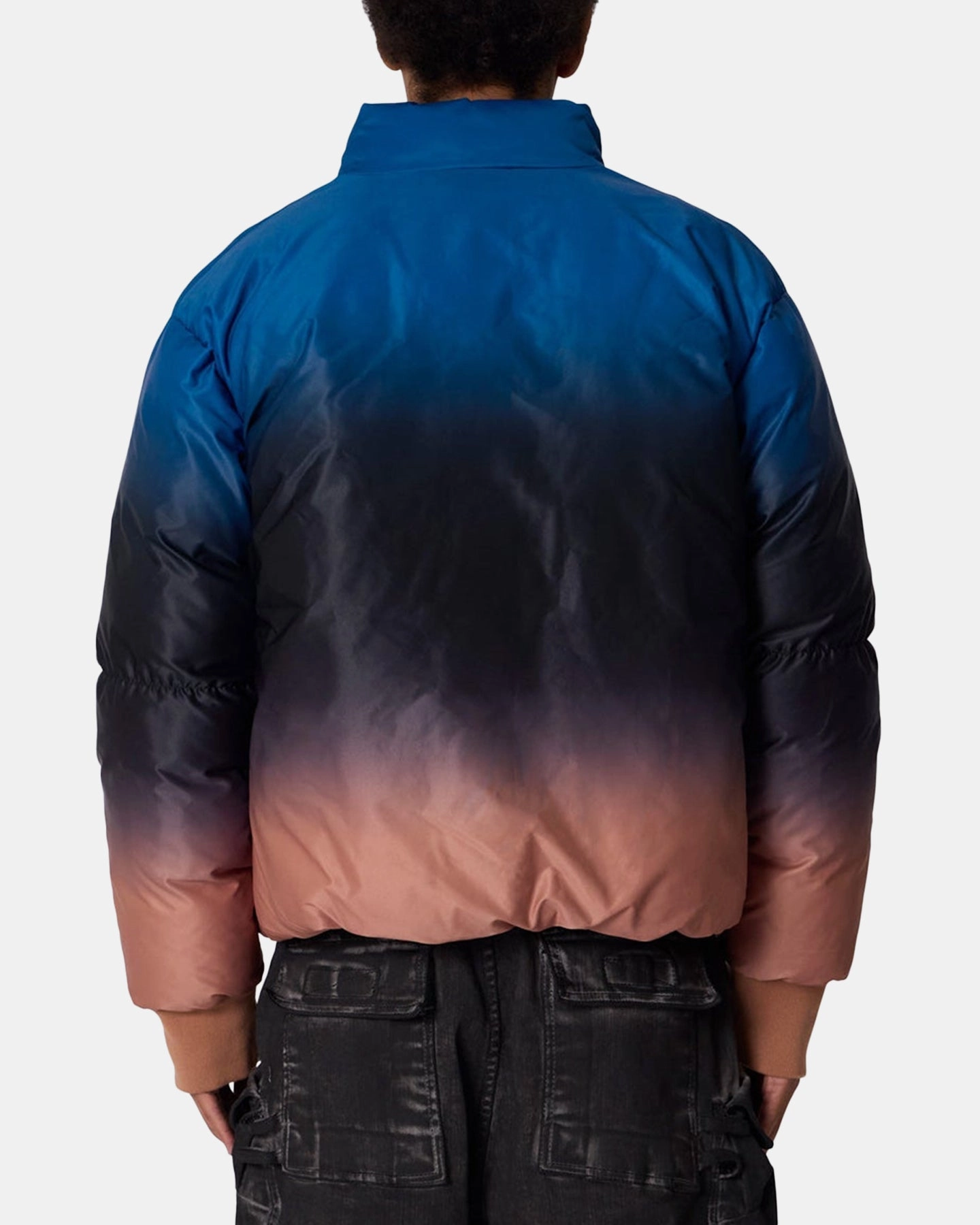 Trophy MNML Jupiter Ombre Puffer Jacket Blue/Pink