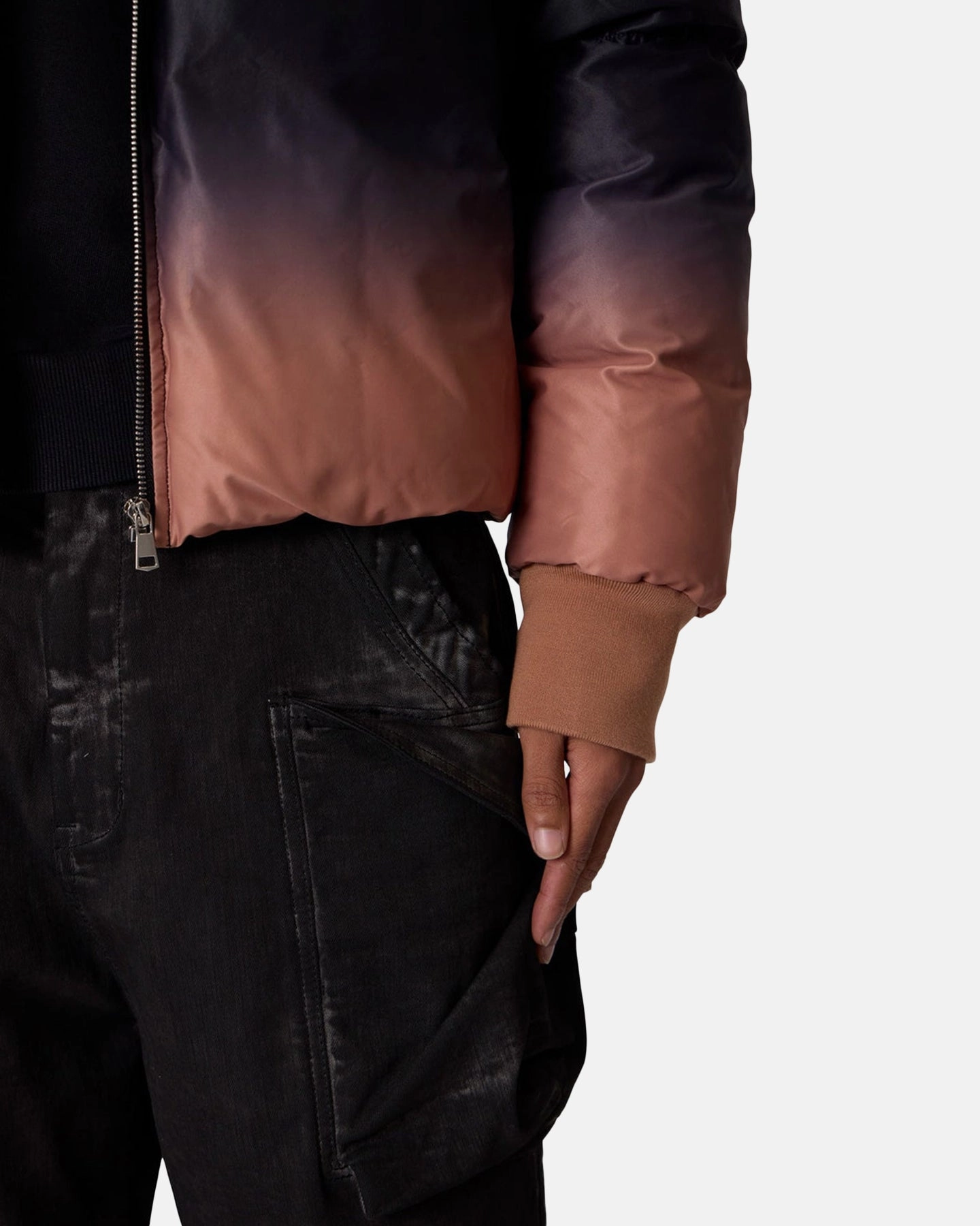 MNML Jupiter Ombre Puffer Jacket Blue/Pink Autumn Ready Casual Layer
