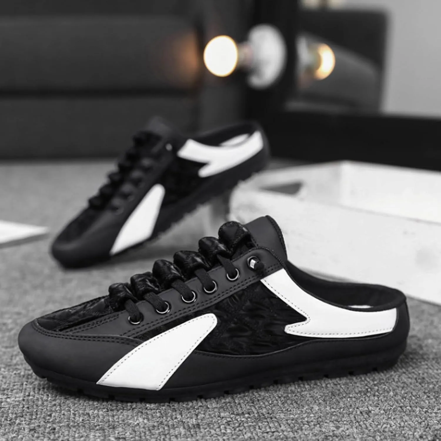 Modaflex Slip on Shoes,Stylish Slip,Stylish Slip-On Kicks,Slip on Sneakers Men,Comfortable Flat Shoes