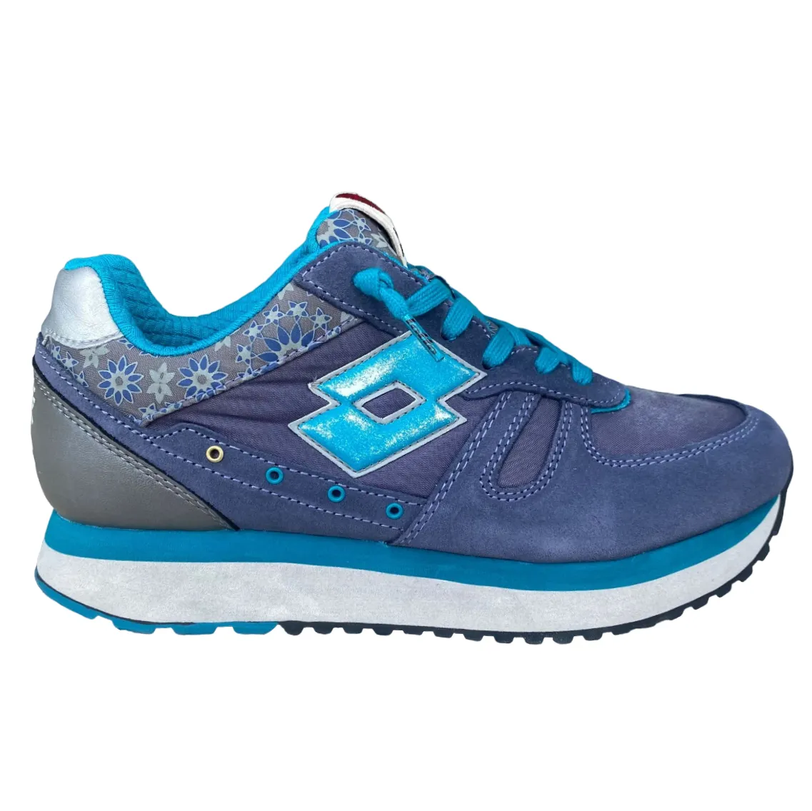 Lotto Leggenda scarpa sneakers da donna Tokyo Wedge W R4215 blu Unified Traction Pods Arch Stabilization