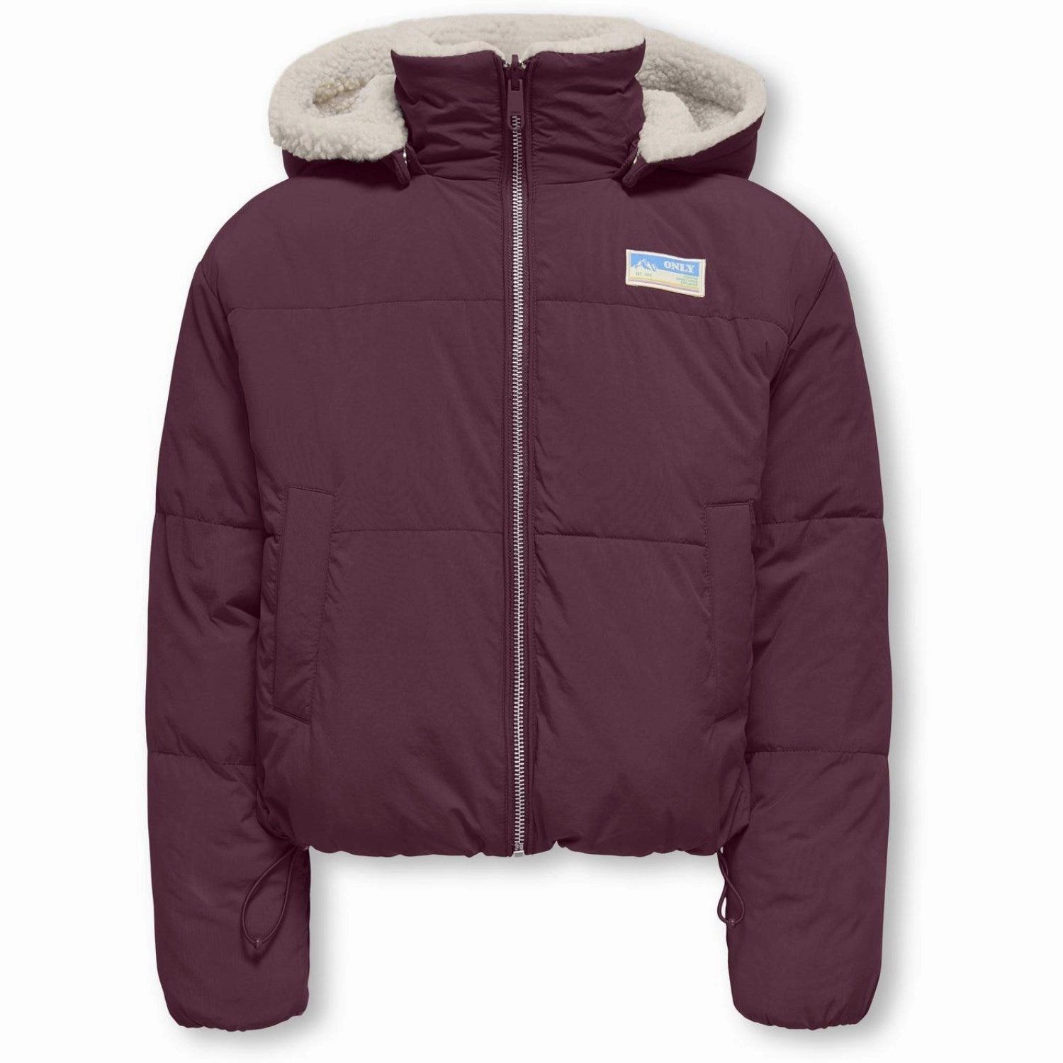 kids ONLY Mauve Wine Kogmaria Life Reversib Puffer Jacket Otw Breathable Outer Shell