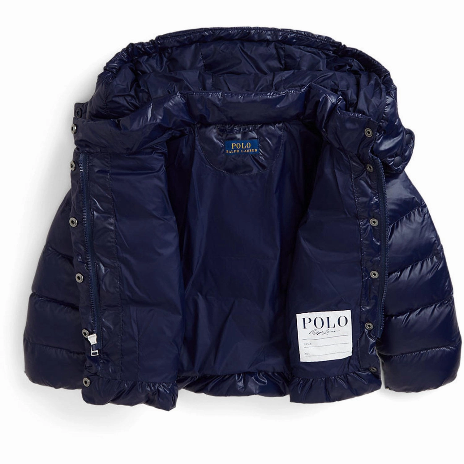 Asymmetric Hemline Ergonomic Armhole Cut Polo Ralph Lauren Newport Navy Sld Down Bomber Jacket