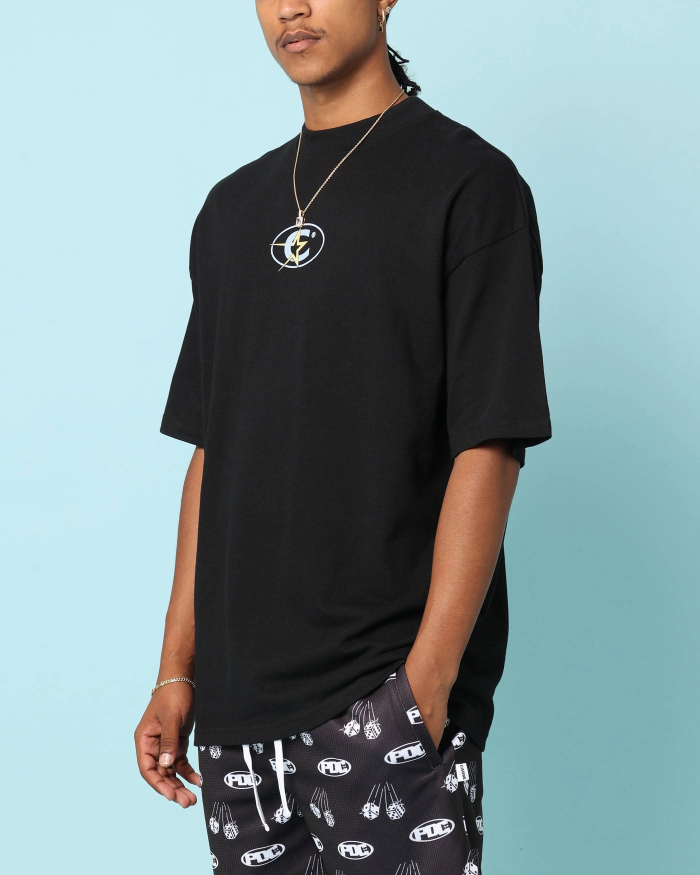 Carr?? C-Superstar Oversized T-Shirt Black Minimalist Design Fashion-Forward Look