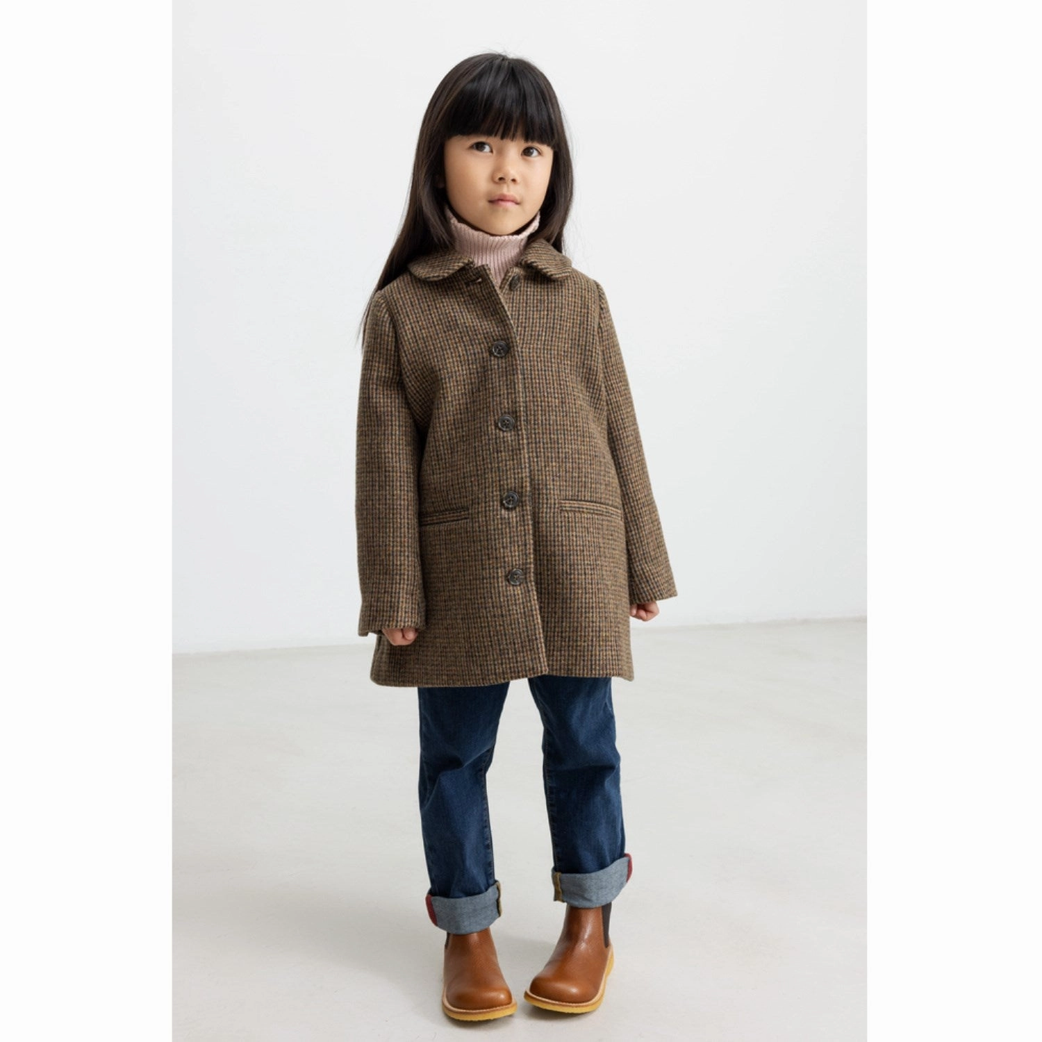 MarMar Wool Check Earthy Check Olive Jacket Durable Water Repellent