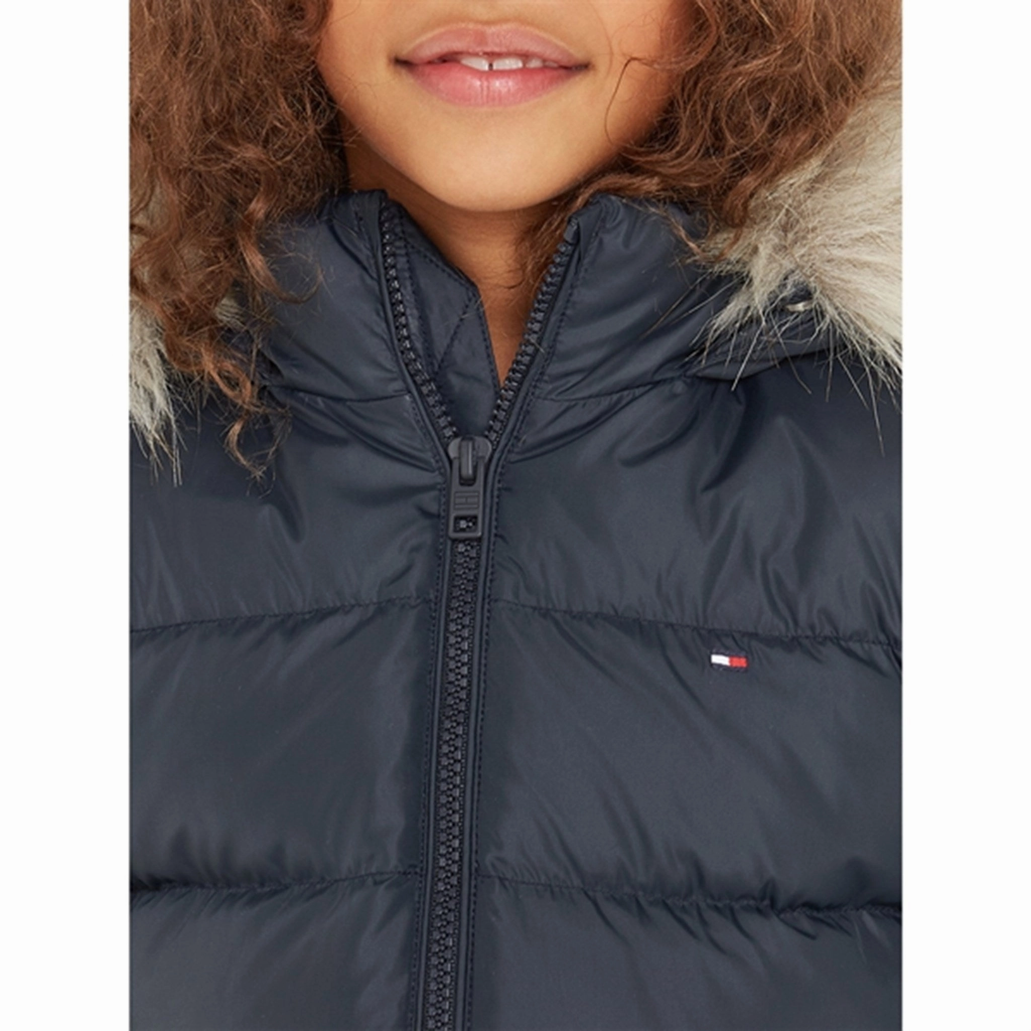 Tommy Hilfiger Essential Down Jacket with Hood Desert Sky Neutral Tones