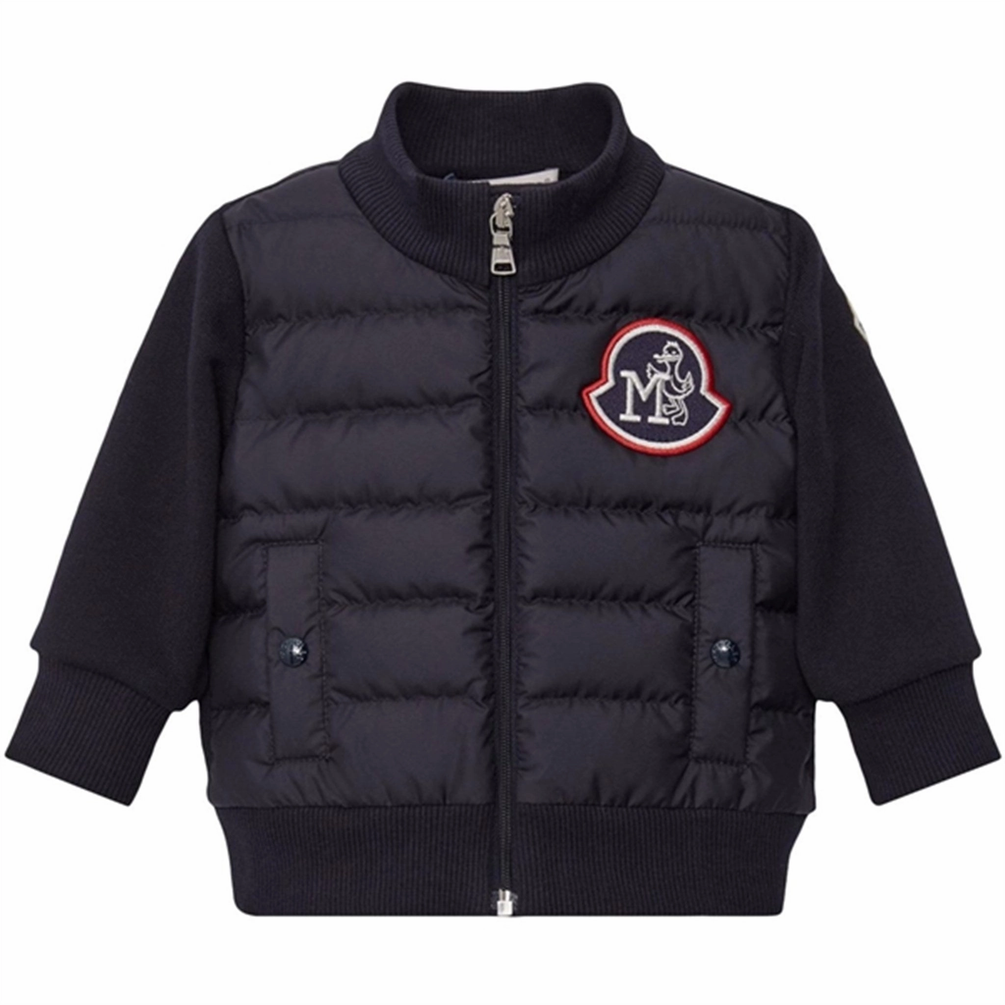 Moncler Zip Up Cardigan Navy Single Buttons